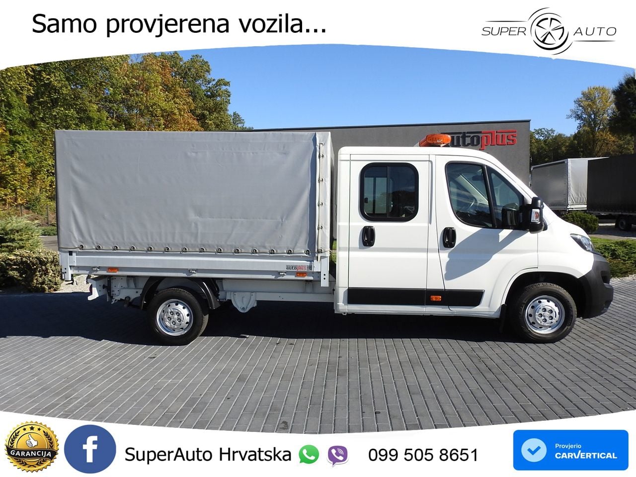 Peugeot BOXER PRITSCHE DOPPELKABINE DOKA 7 SITZE 140 KS