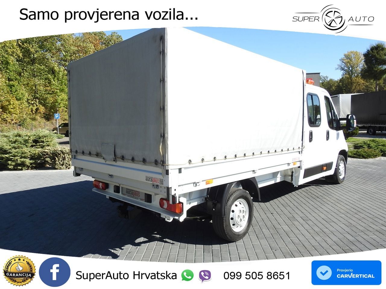 Peugeot BOXER PRITSCHE DOPPELKABINE DOKA 7 SITZE 140 KS