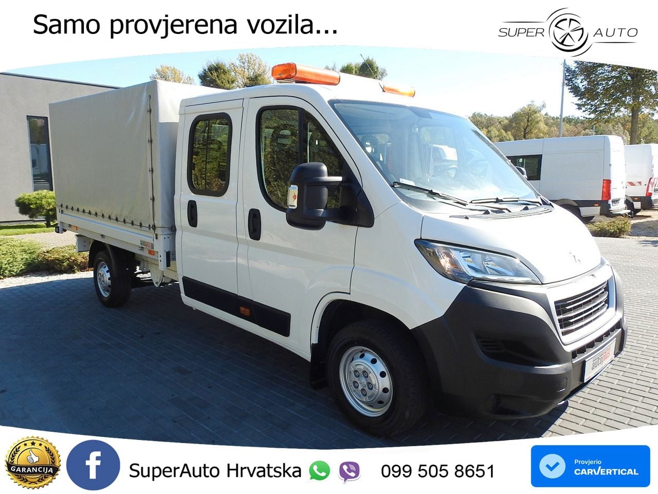Peugeot BOXER PRITSCHE DOPPELKABINE DOKA 7 SITZE 140 KS