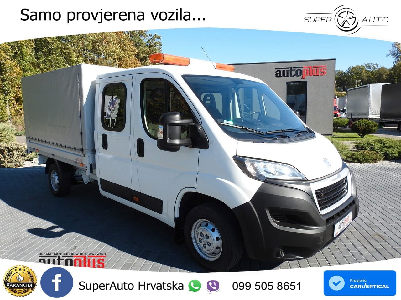Peugeot BOXER PRITSCHE DOPPELKABINE DOKA 7 SITZE 140 KS