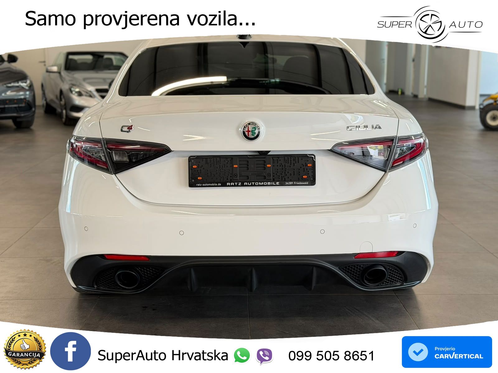 Alfa Romeo Giulia 2.0 Turbo (280 KS) Q4 Automatic LED+GR SJED+ACC
