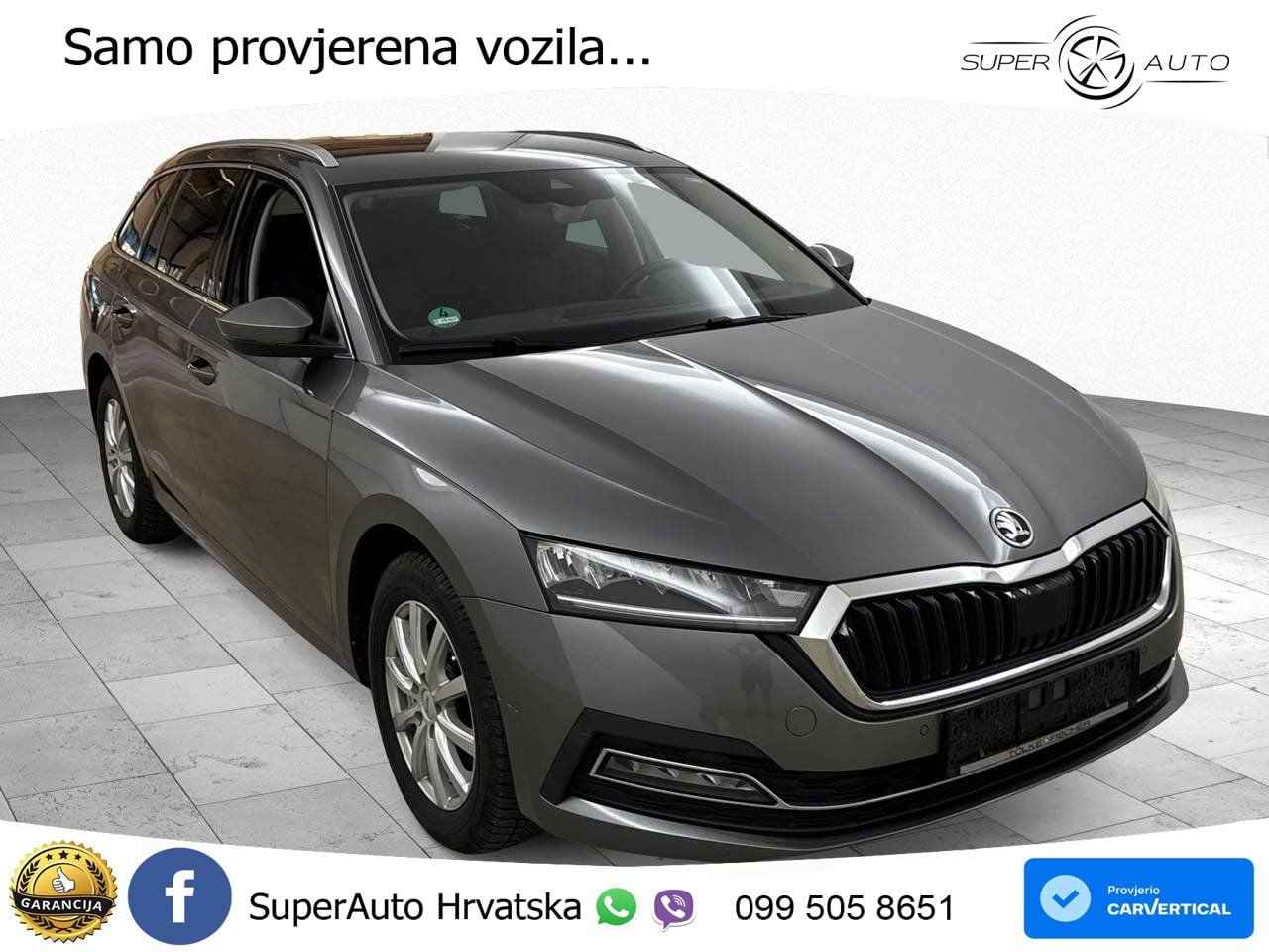 Škoda Octavia Combi 2.0 TDI (150 KS) DSG LED+GR SJED+ACC