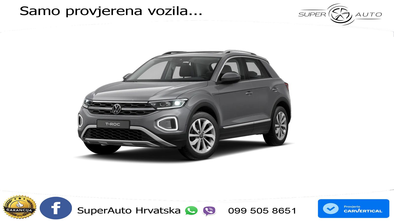 Volkswagen T-Roc 1.5 TSI (150 KS) DSG LED+GR SJED+ACC