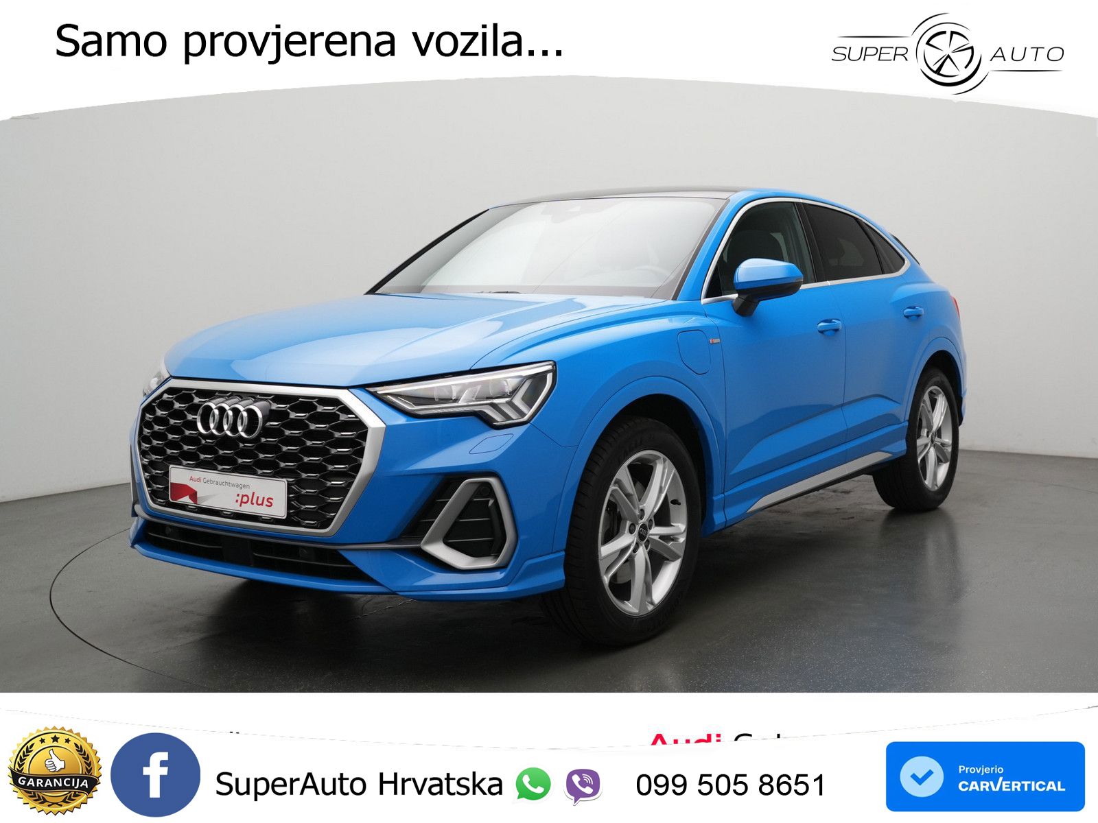 Audi Q3 Sportback 45 TFSIe (245 KS) S tronic S line MATRIX+GR SJED+KAM
