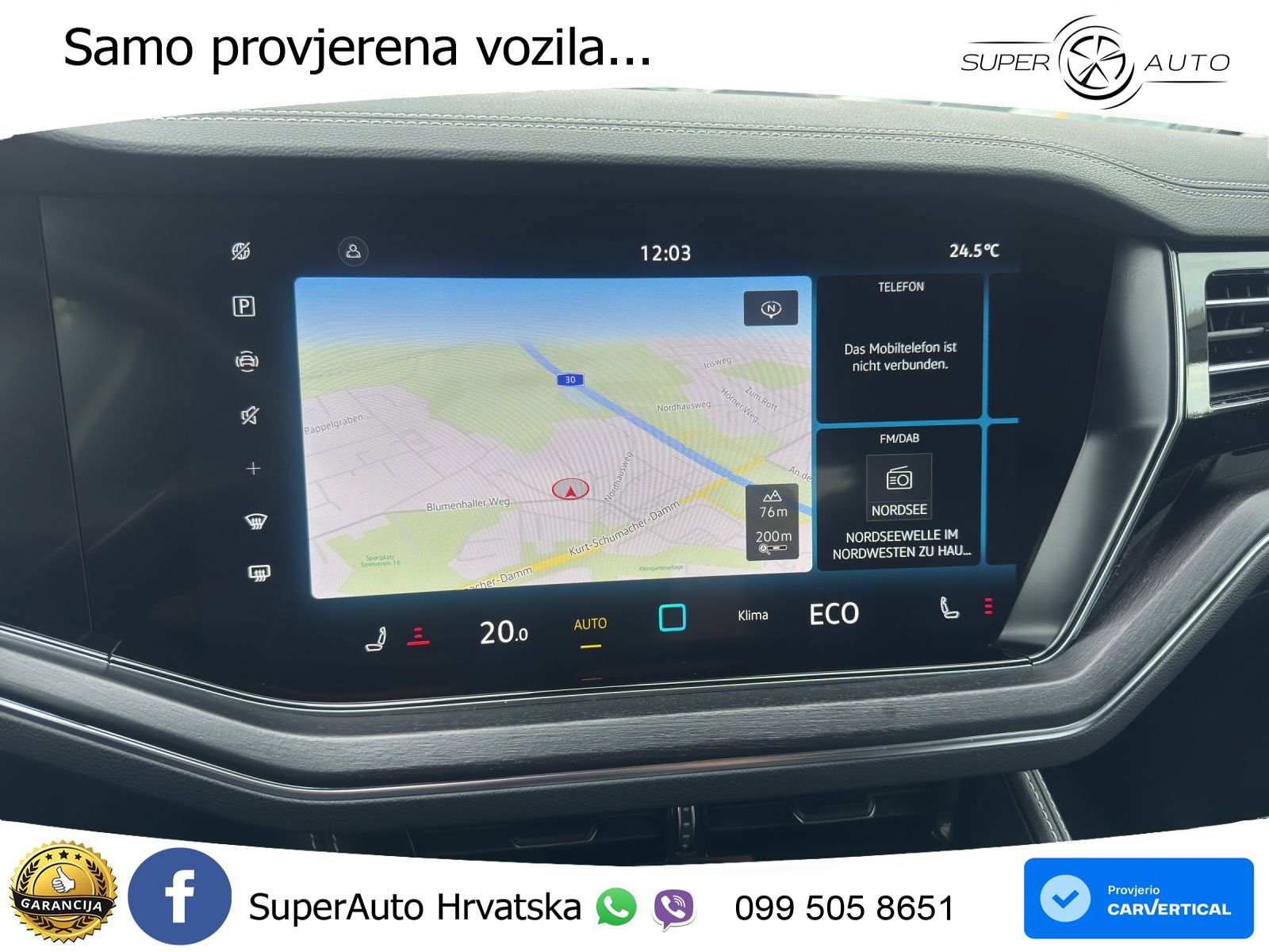 Volkswagen Touareg 3.0 V6 TDI (231 KS) 4MOTION Tiptronic ZRAČNI+ACC+GR SJED+KAM