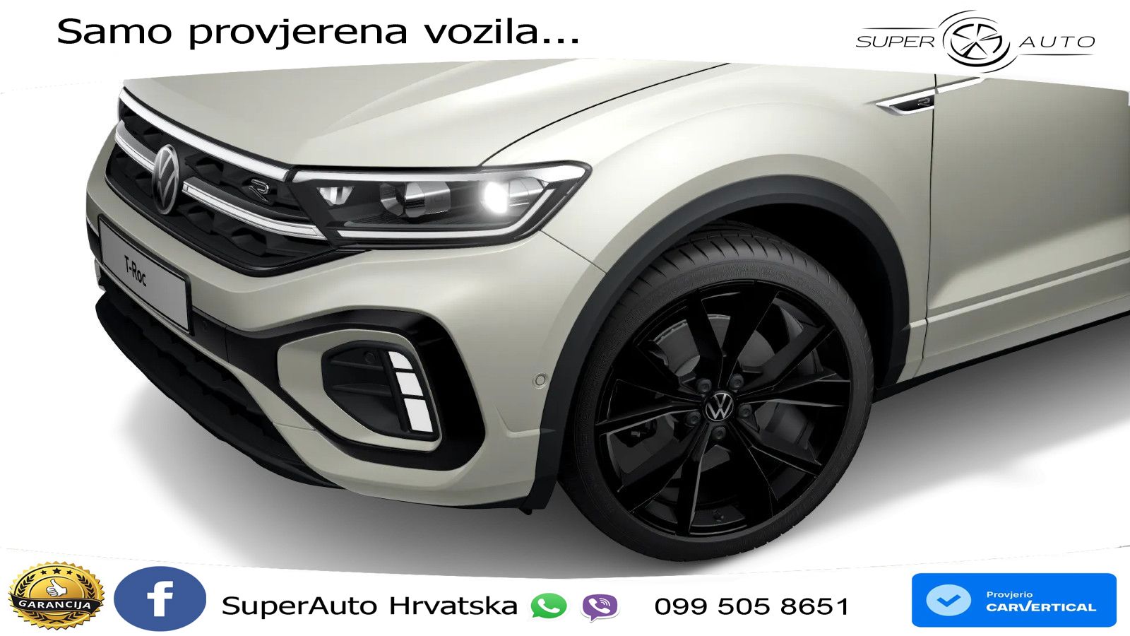 Volkswagen T-Roc 1.5 TSI (150 KS) DSG R-Line LED+GR SJED+ACC