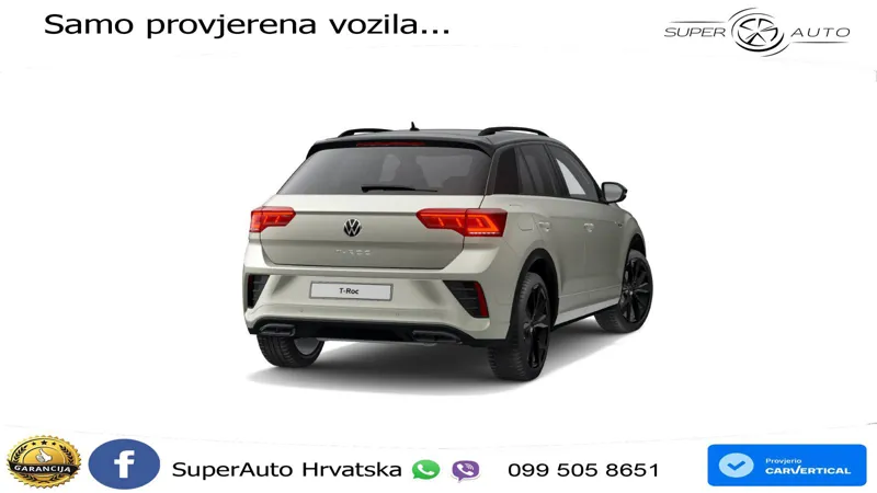 Volkswagen T-Roc 1.5 TSI (150 KS) DSG R-Line LED+GR SJED+ACC