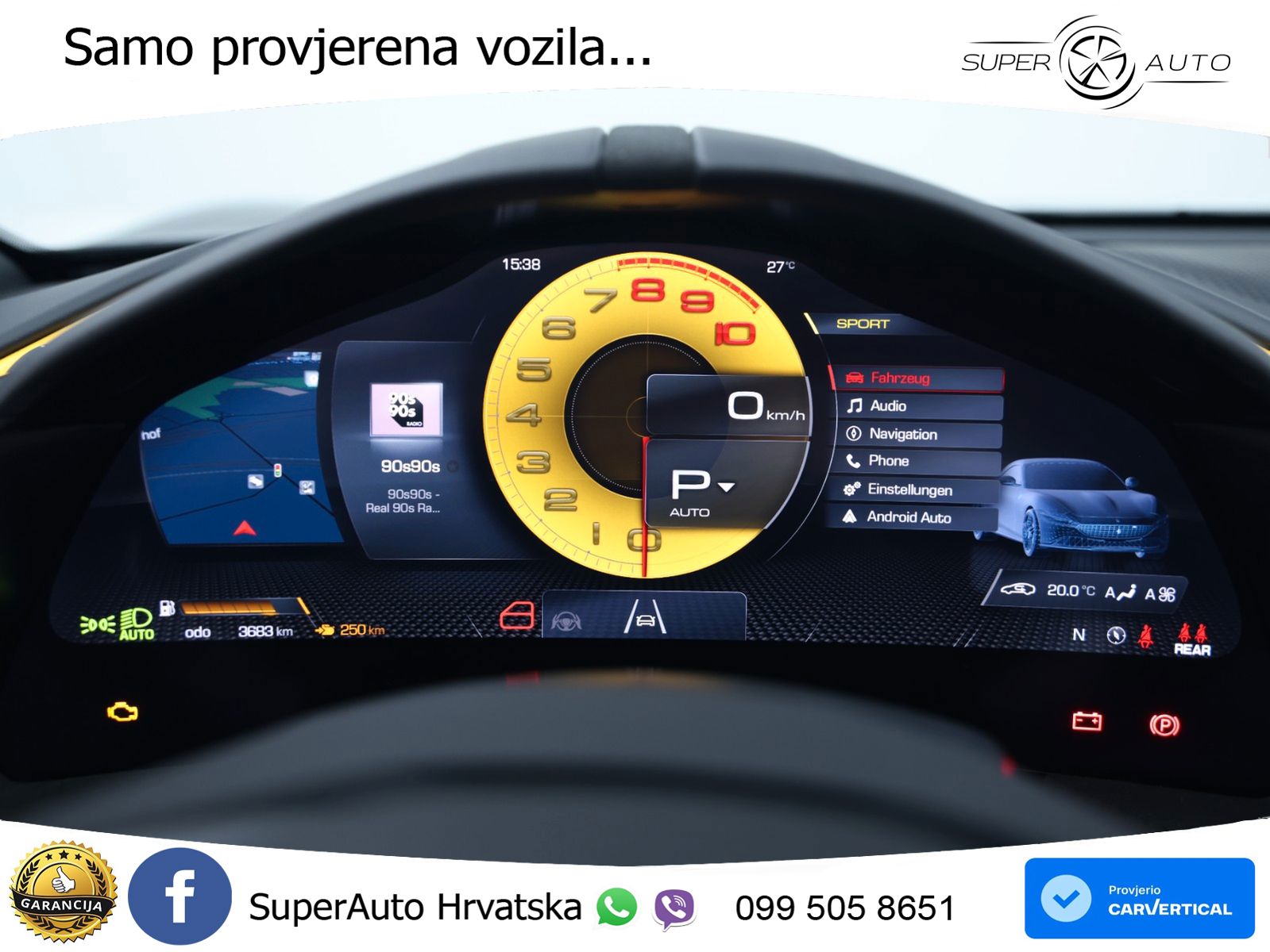 Ferrari Roma Spider 3.9 V8 (620 KS) F1 DCT LED+GR SJED+ACC