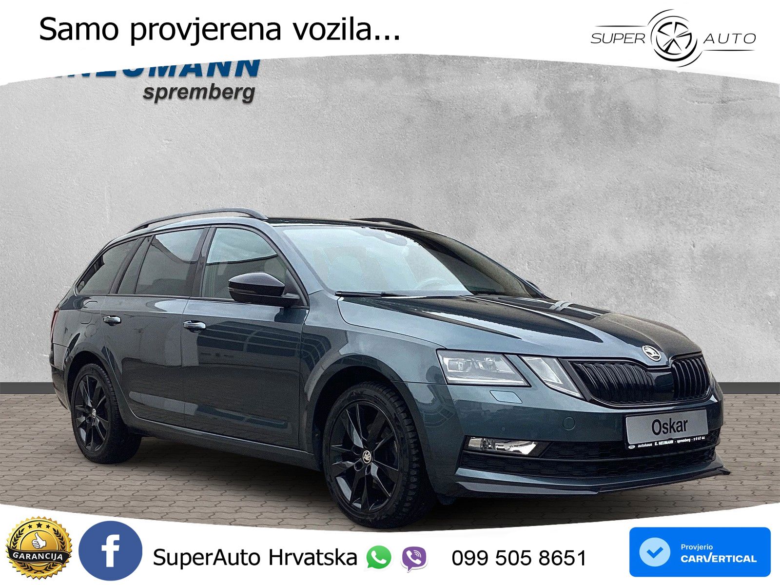 Škoda Octavia Combi 2.0 TDI (150 KS) DSG LED+GR SJED+ACC