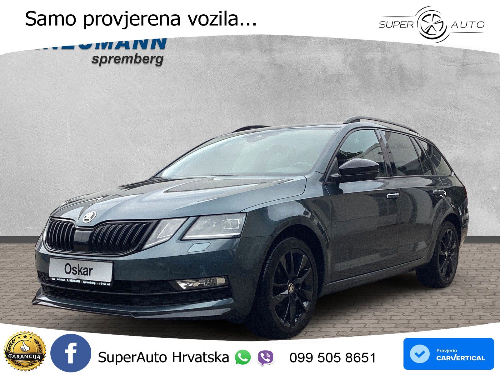 Škoda Octavia Combi 2.0 TDI (150 KS) DSG LED+GR SJED+ACC