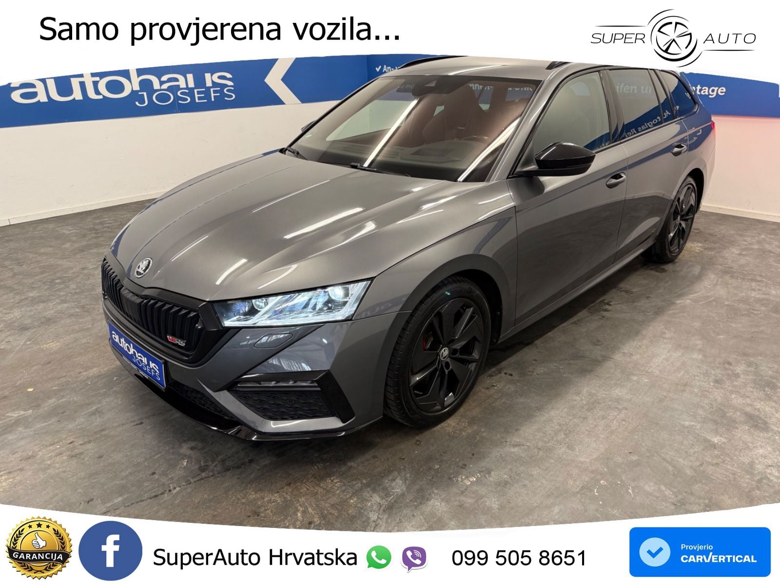 Škoda Octavia Combi RS 2.0 TDI (200 KS) DSG LED+GR SJED+ACC