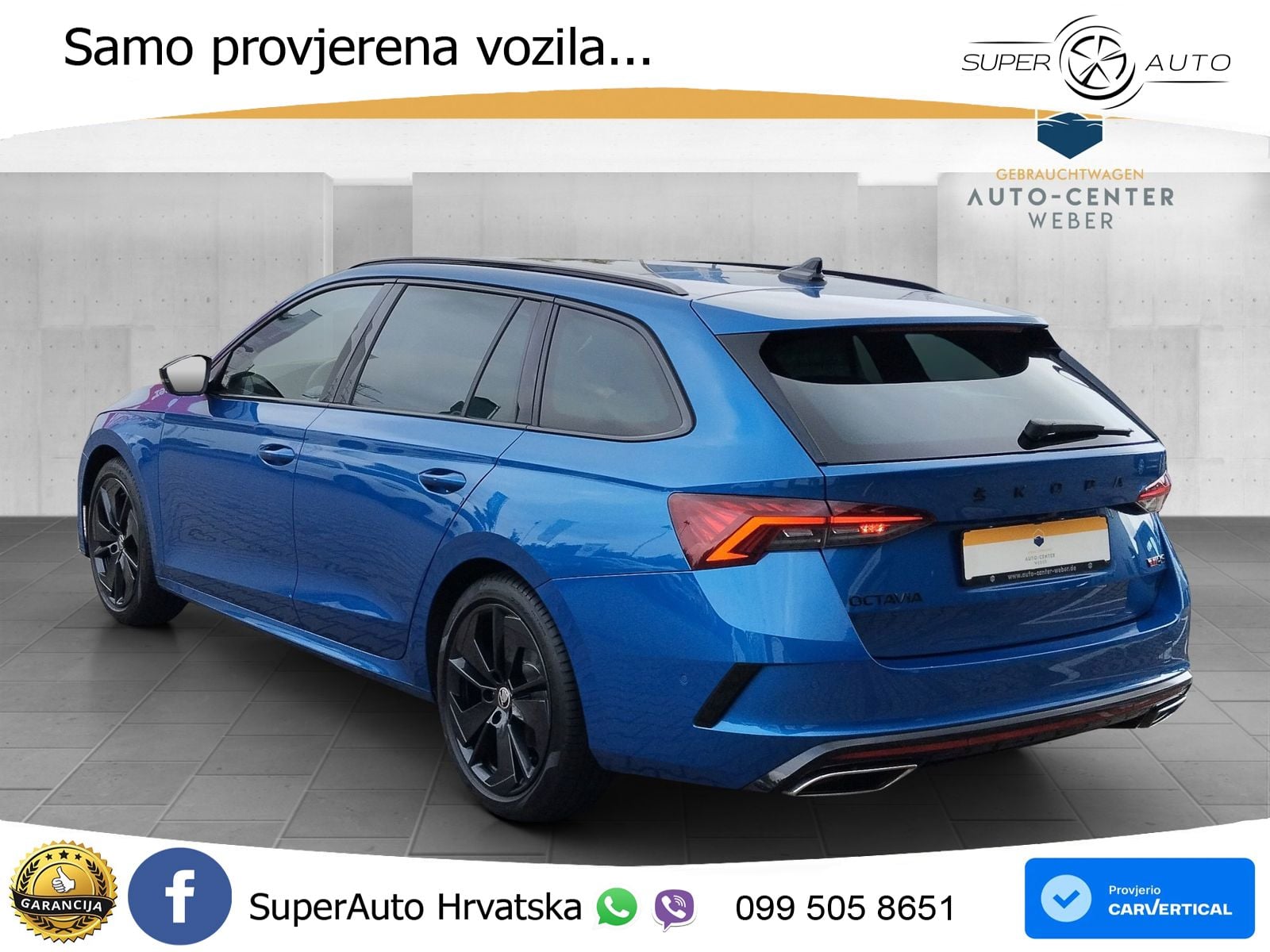 Škoda Octavia Combi RS 2.0 TDI (200 KS) DSG LED+GR SJED+ACC