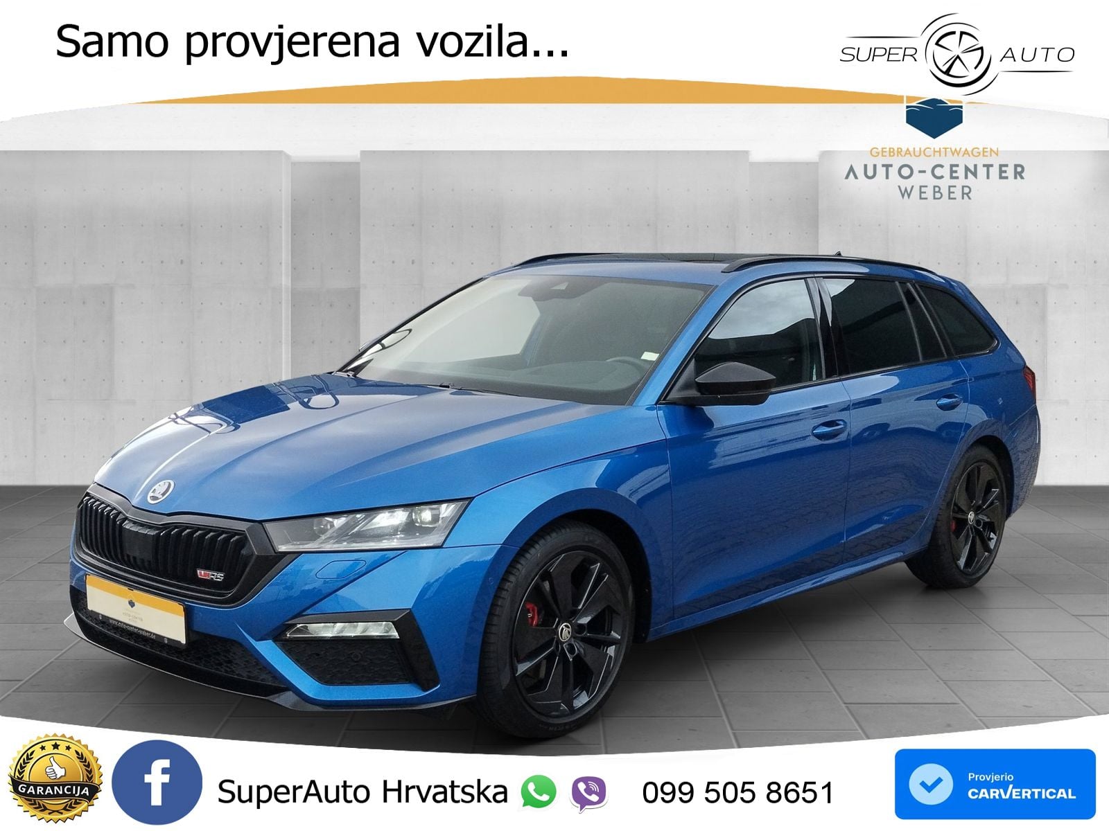 Škoda Octavia Combi RS 2.0 TDI (200 KS) DSG LED+GR SJED+ACC