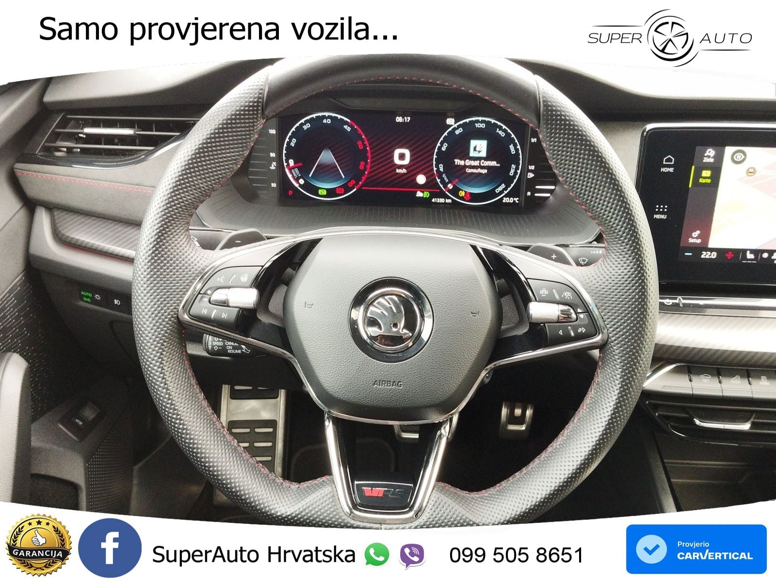Škoda Octavia Combi RS 2.0 TDI (200 KS) DSG LED+GR SJED+ACC