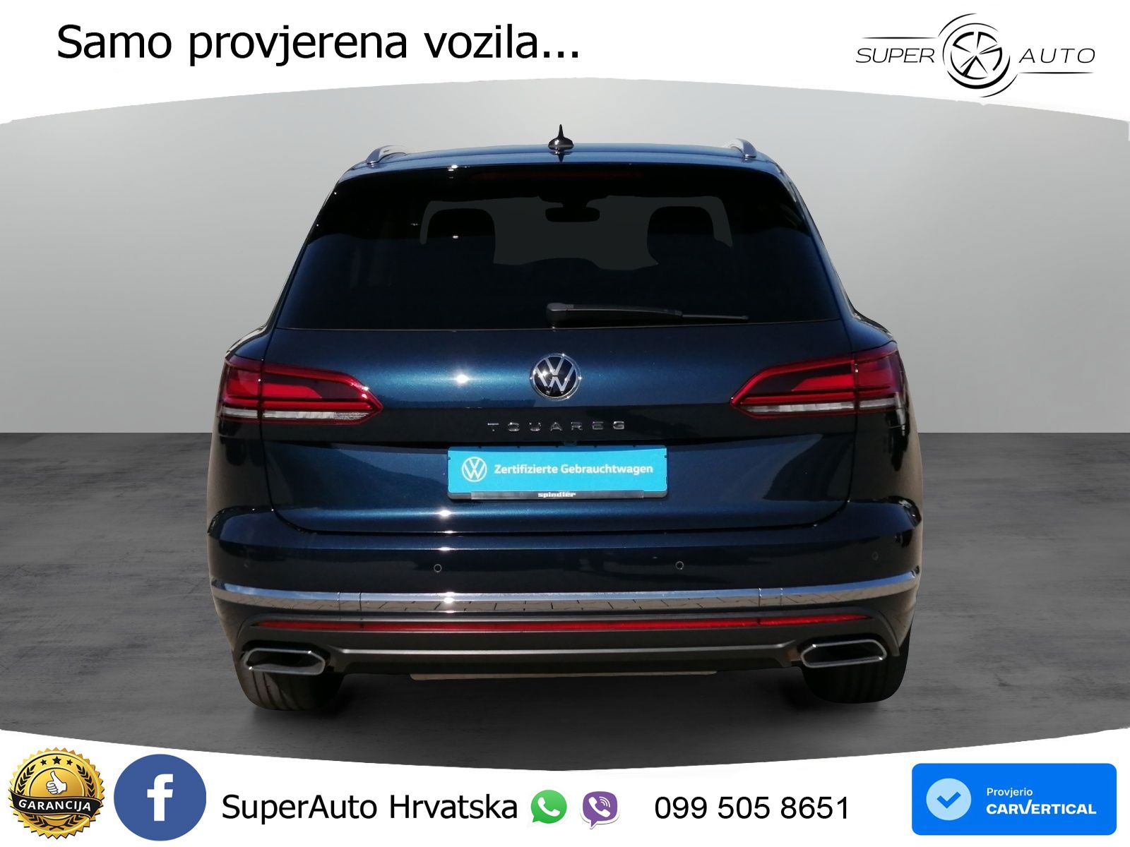 Volkswagen Touareg 3.0 V6 TDI (286 KS) 4MOTION Tiptronic ZRAČNI+ACC+4xGR SJED+KAM
