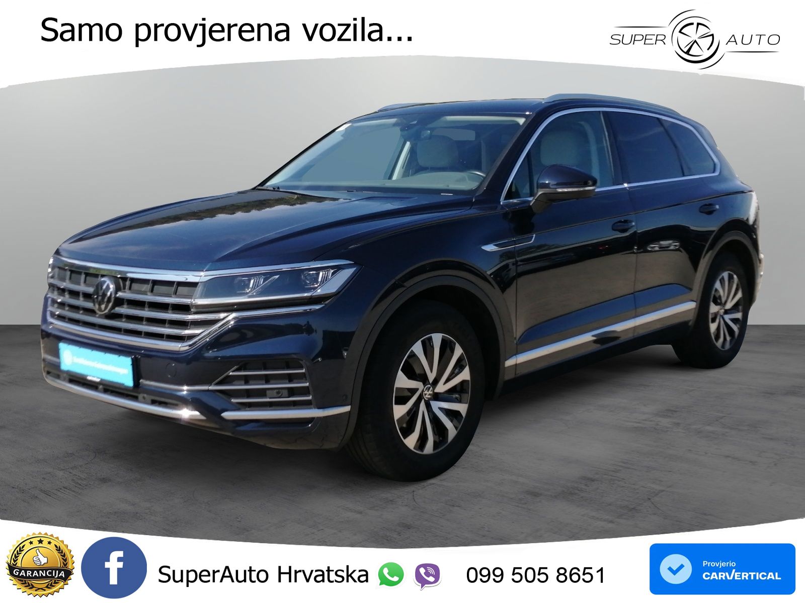 Volkswagen Touareg 3.0 V6 TDI (286 KS) 4MOTION Tiptronic ZRAČNI+ACC+4xGR SJED+KAM