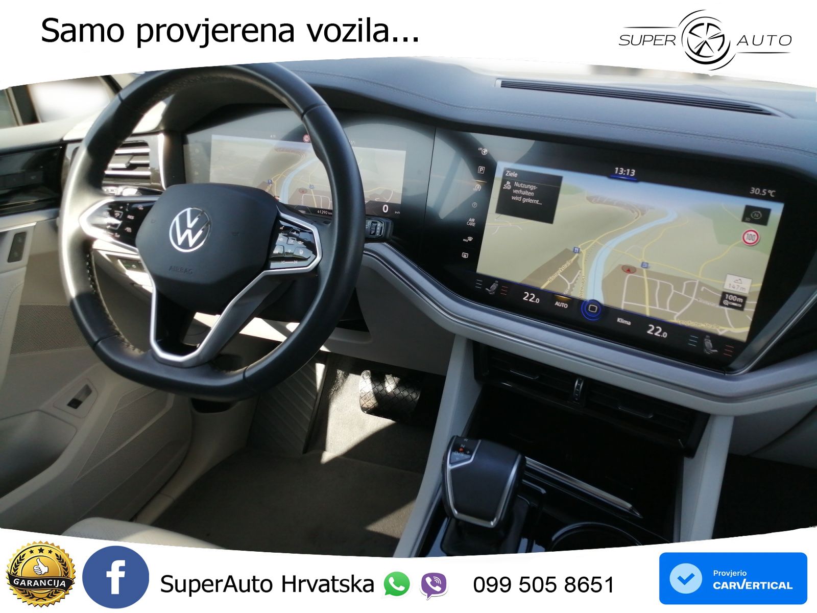 Volkswagen Touareg 3.0 V6 TDI (286 KS) 4MOTION Tiptronic ZRAČNI+ACC+4xGR SJED+KAM