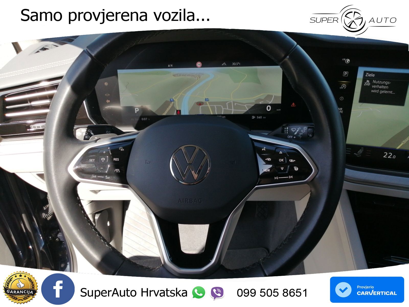 Volkswagen Touareg 3.0 V6 TDI (286 KS) 4MOTION Tiptronic ZRAČNI+ACC+4xGR SJED+KAM