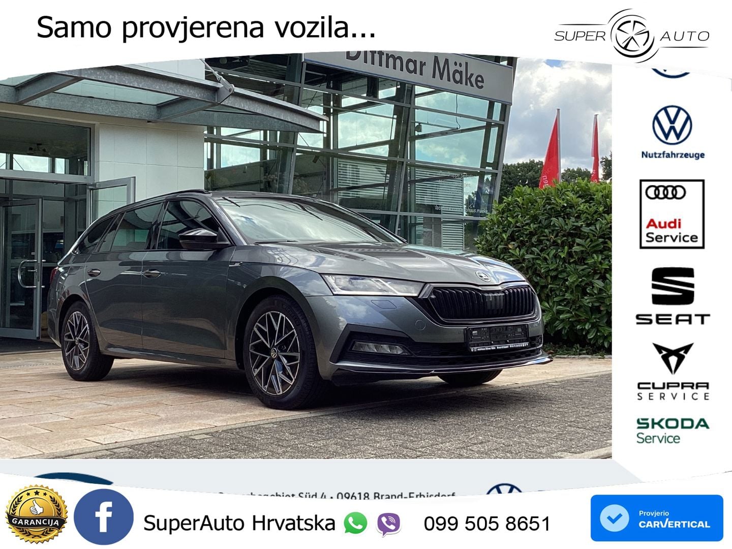 Škoda Octavia Combi 2.0 TDI (150 KS) DSG SportLine MATRIX+GR SJED+KAM