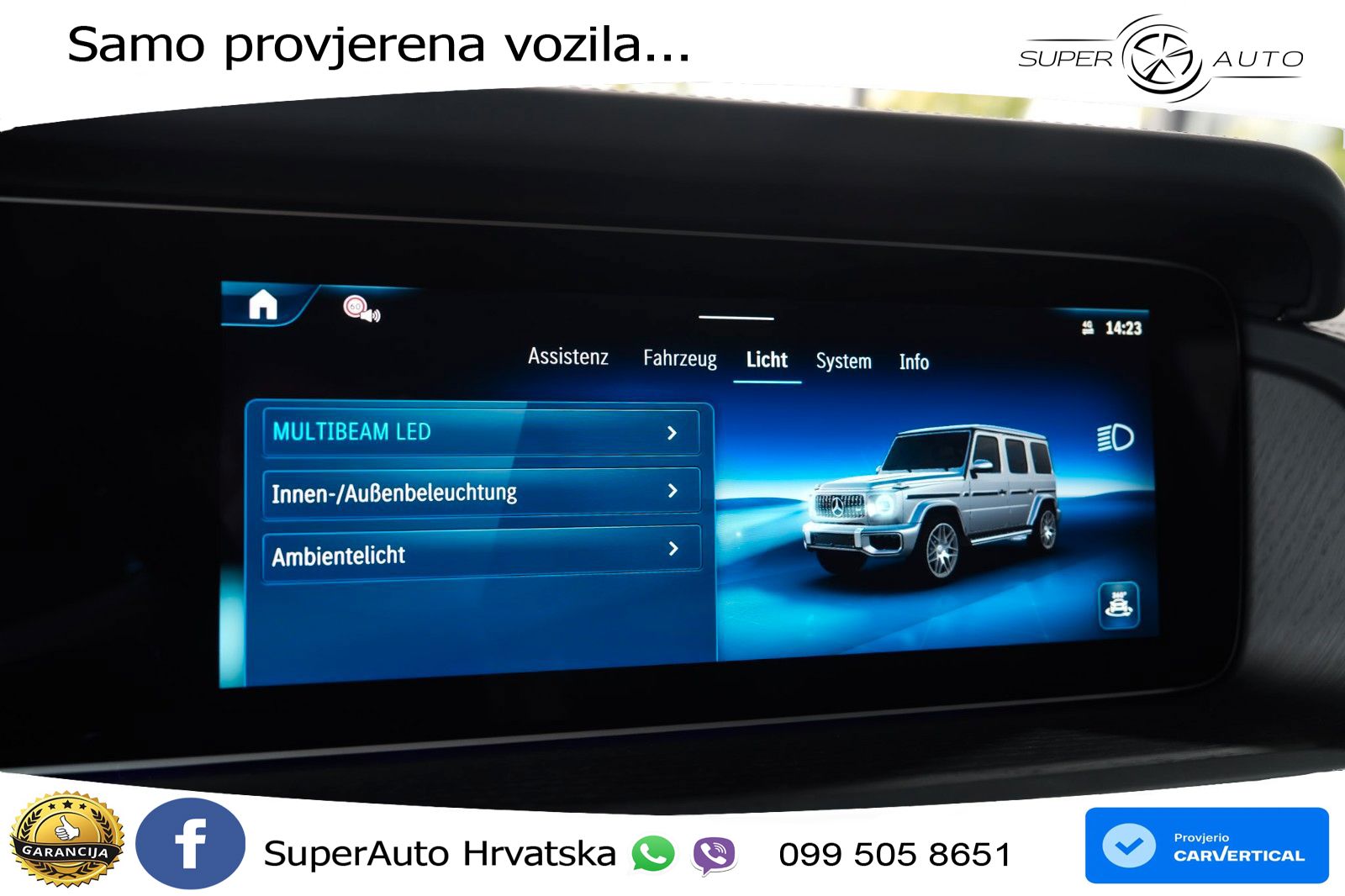 Mercedes AMG G 63 Long V8 (585 KS) 4MATIC 9G-TRONIC AMG SPEEDSHIFT TCT Superior LED+GR SJED+ACC