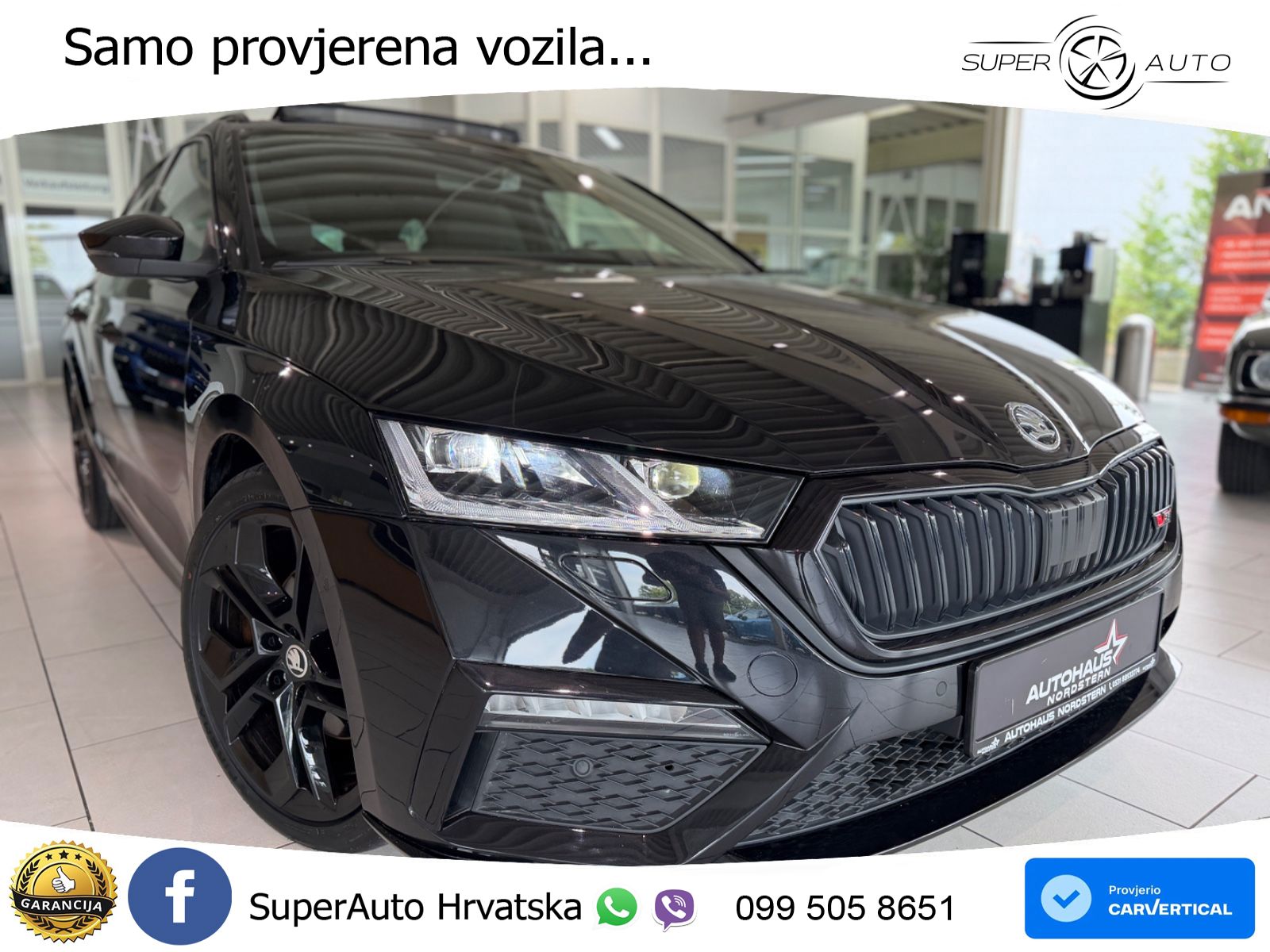 Škoda Octavia Combi RS 2.0 TDI (200 KS) DSG LED+GR SJED+ACC