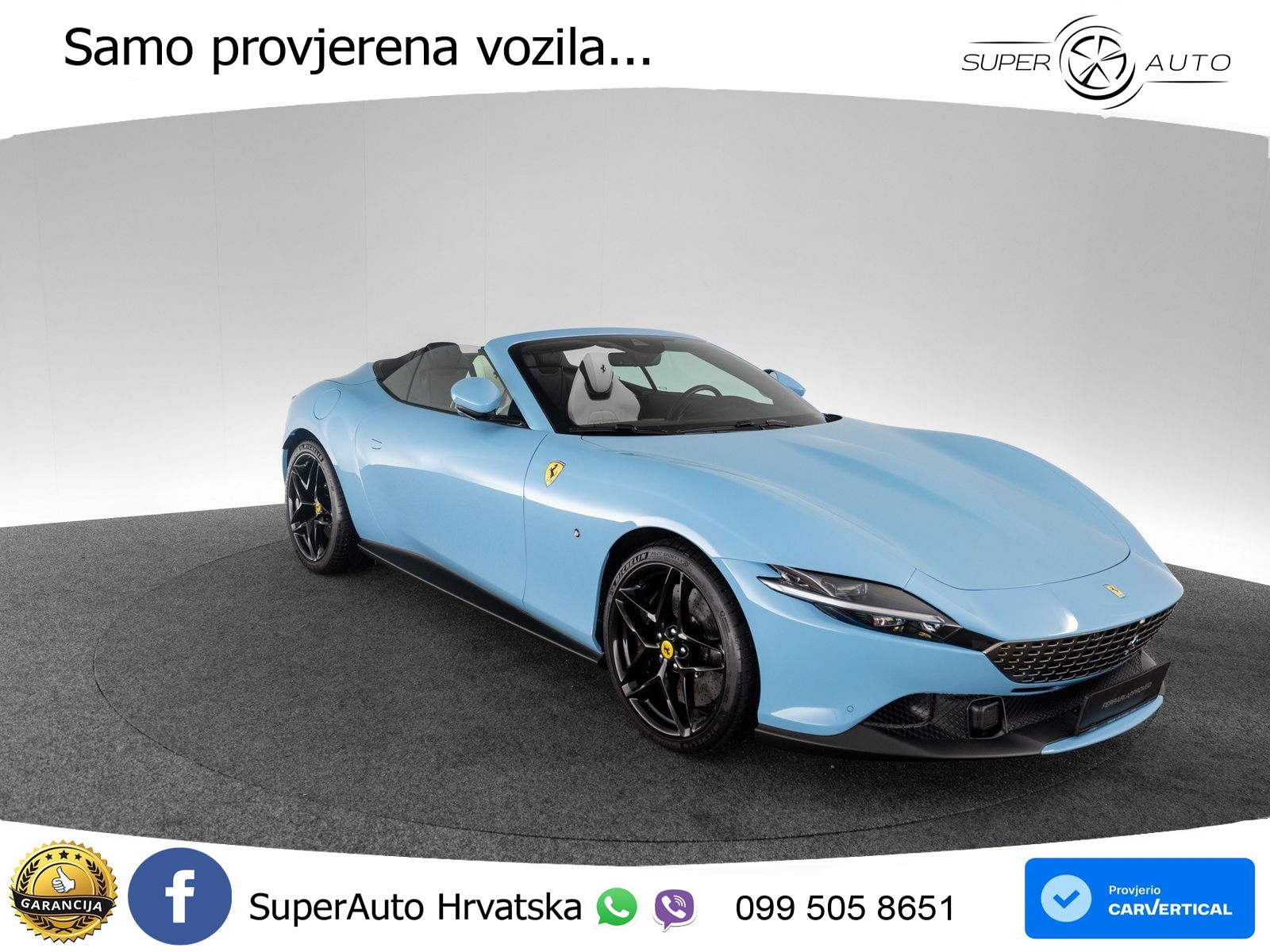 Ferrari Roma Spider 3.9 V8 (620 KS) F1 DCT LED+GR SJED+ACC