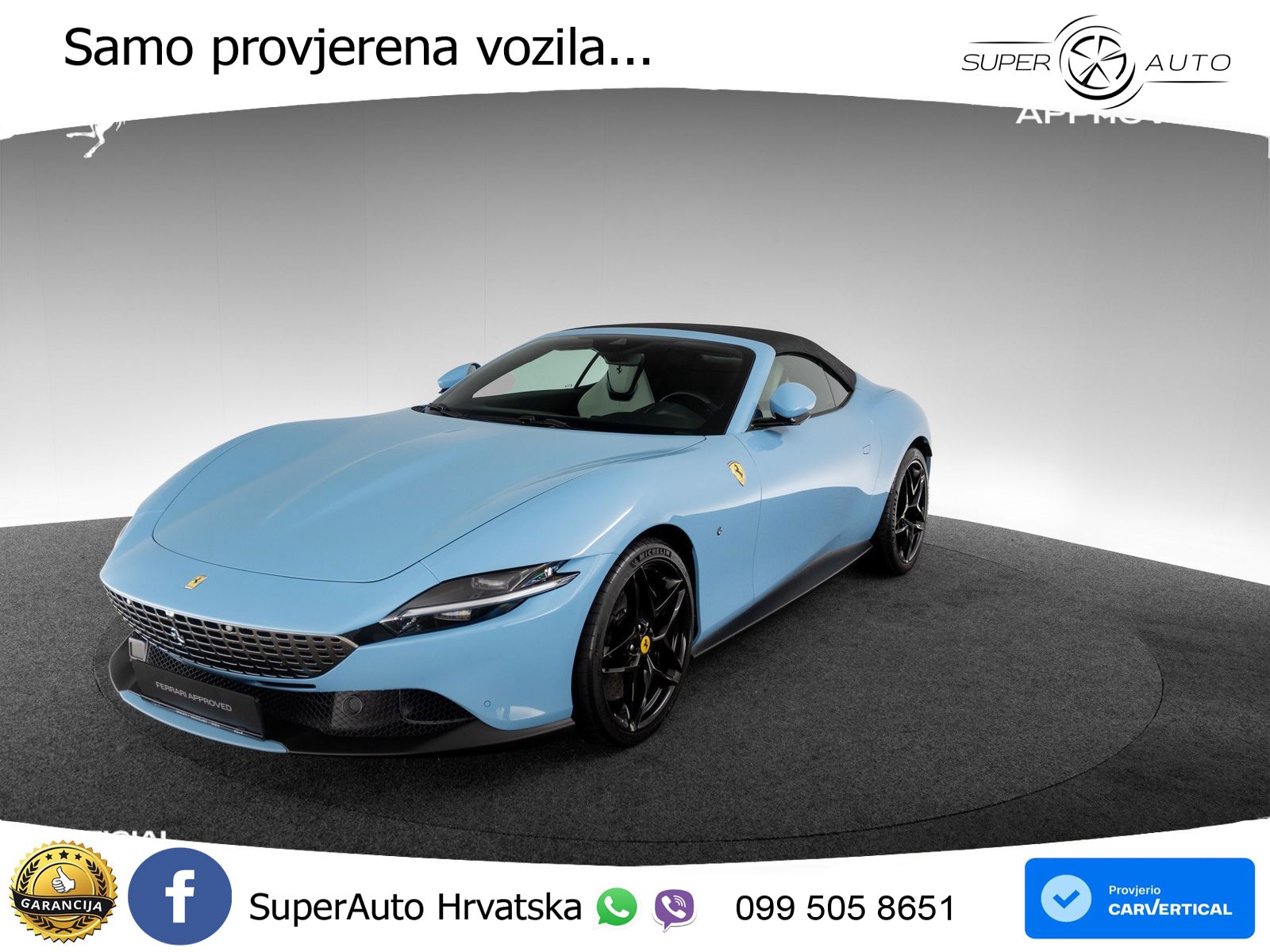 Ferrari Roma Spider 3.9 V8 (620 KS) F1 DCT LED+GR SJED+ACC