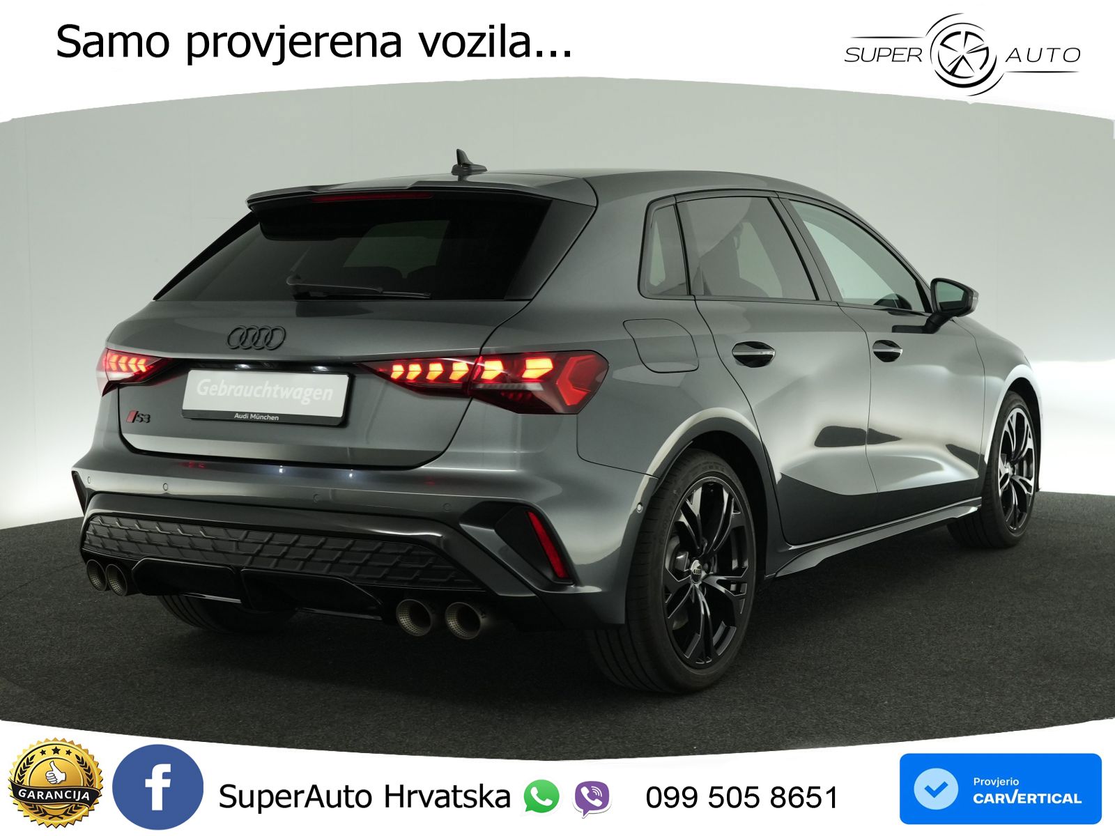 Audi S3 2.0 TFSI (333 KS) quattro S tronic MATRIX+GR SJED+KAM