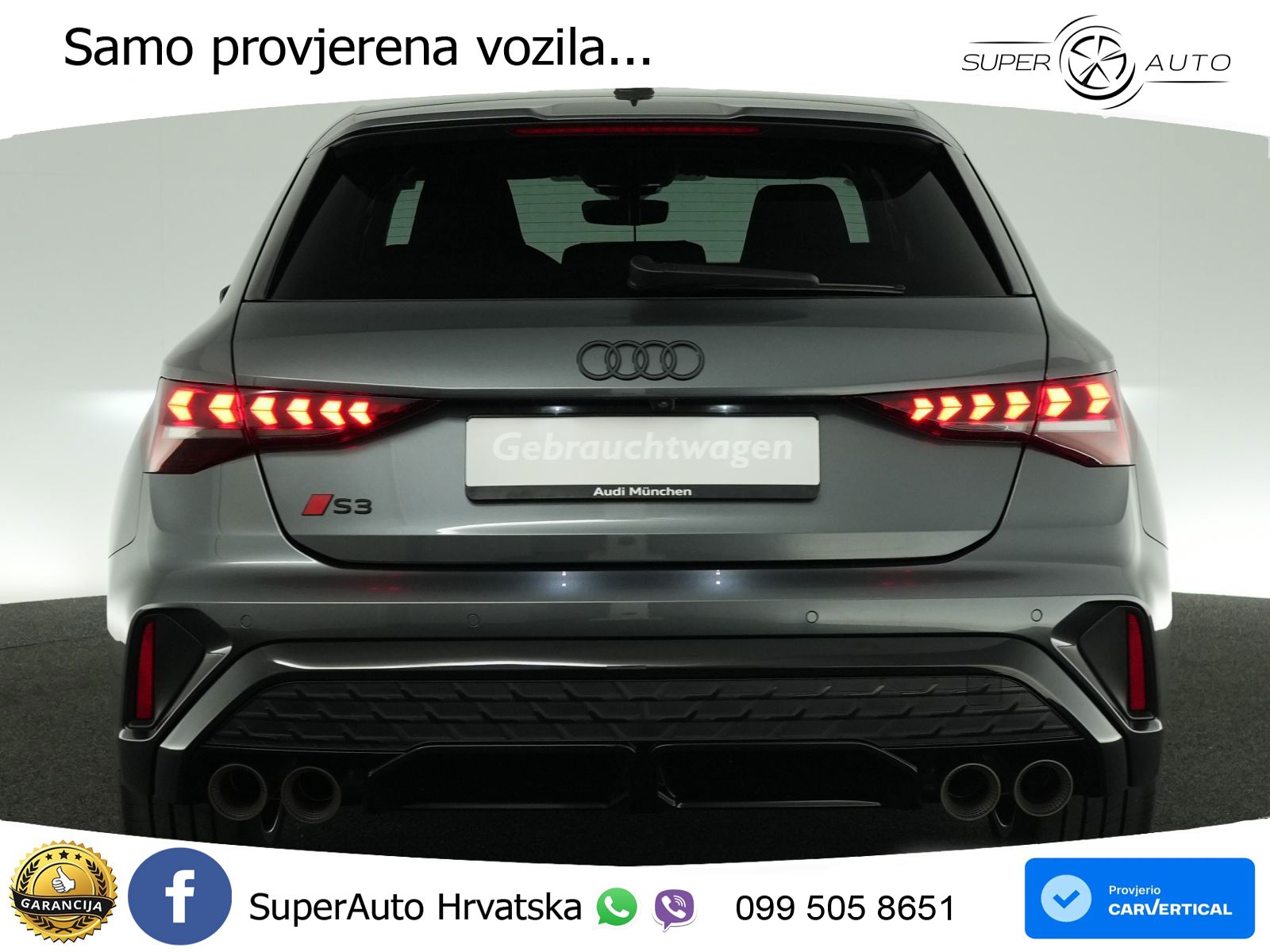Audi S3 2.0 TFSI (333 KS) quattro S tronic MATRIX+GR SJED+KAM