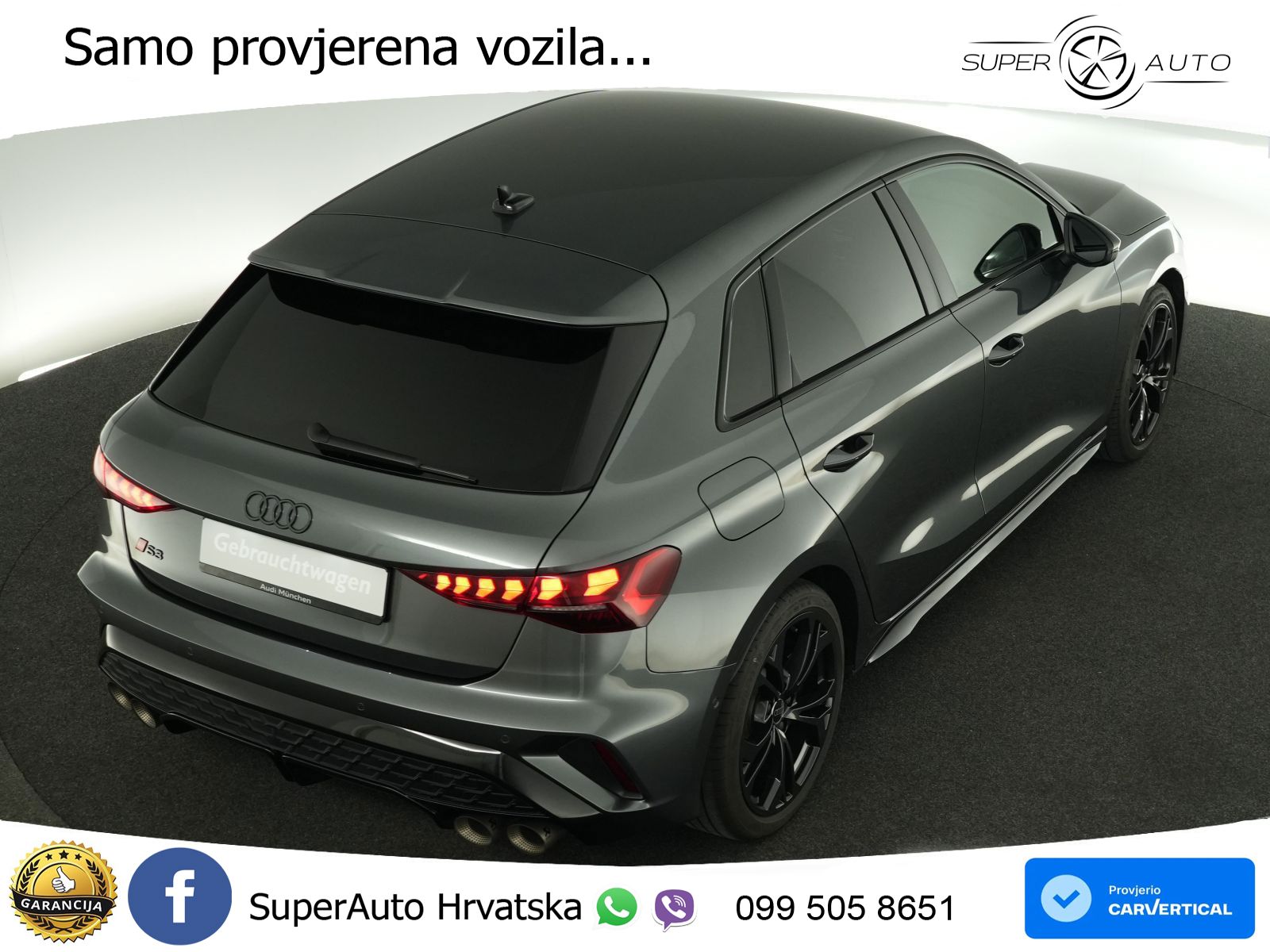 Audi S3 2.0 TFSI (333 KS) quattro S tronic MATRIX+GR SJED+KAM