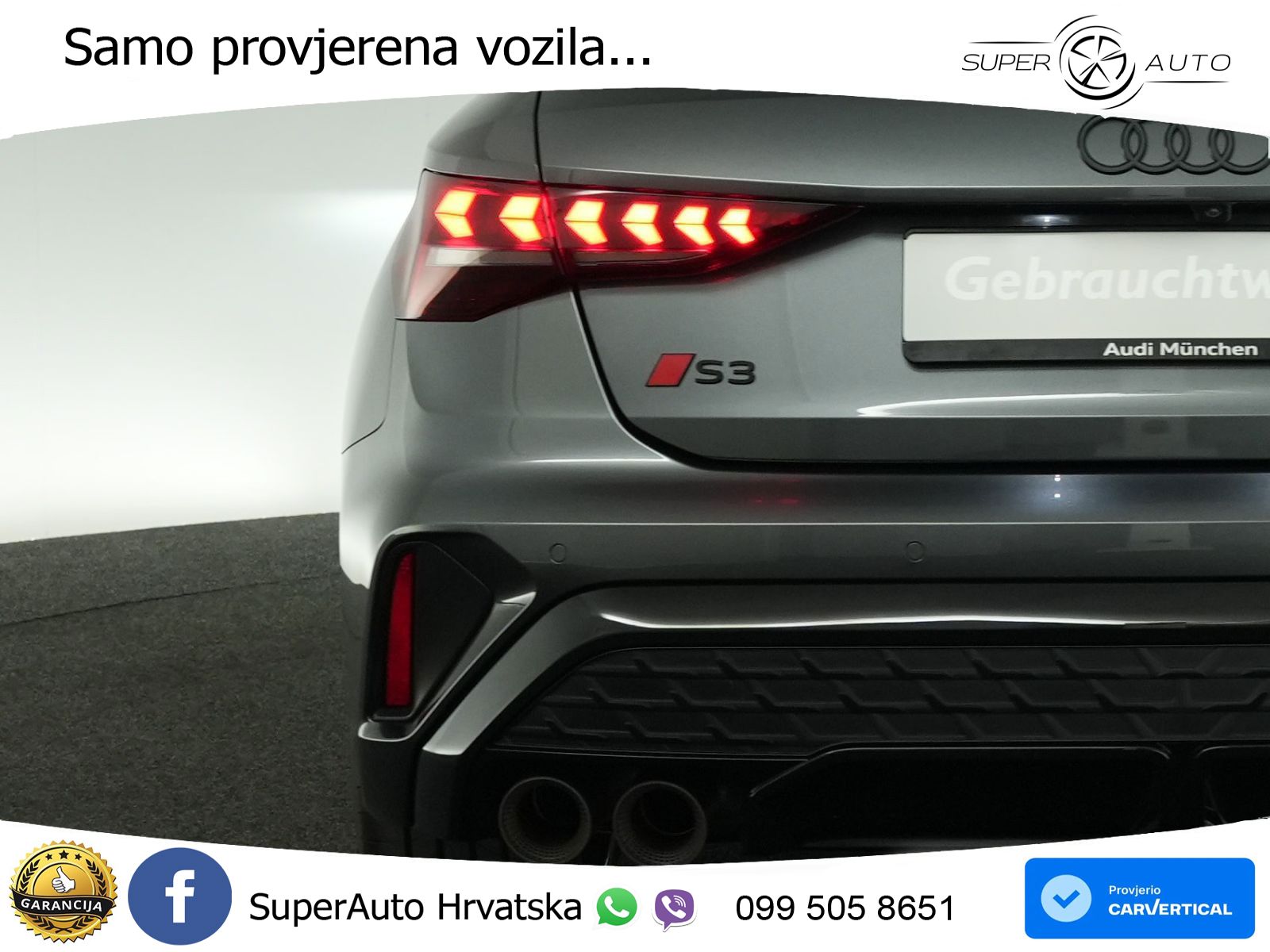 Audi S3 2.0 TFSI (333 KS) quattro S tronic MATRIX+GR SJED+KAM