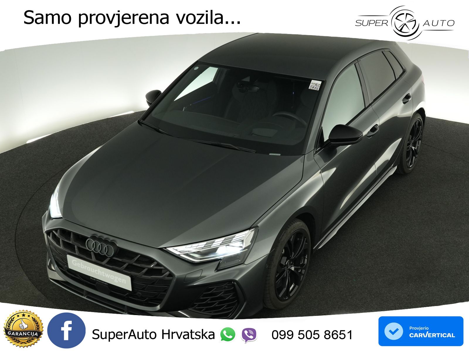 Audi S3 2.0 TFSI (333 KS) quattro S tronic MATRIX+GR SJED+KAM