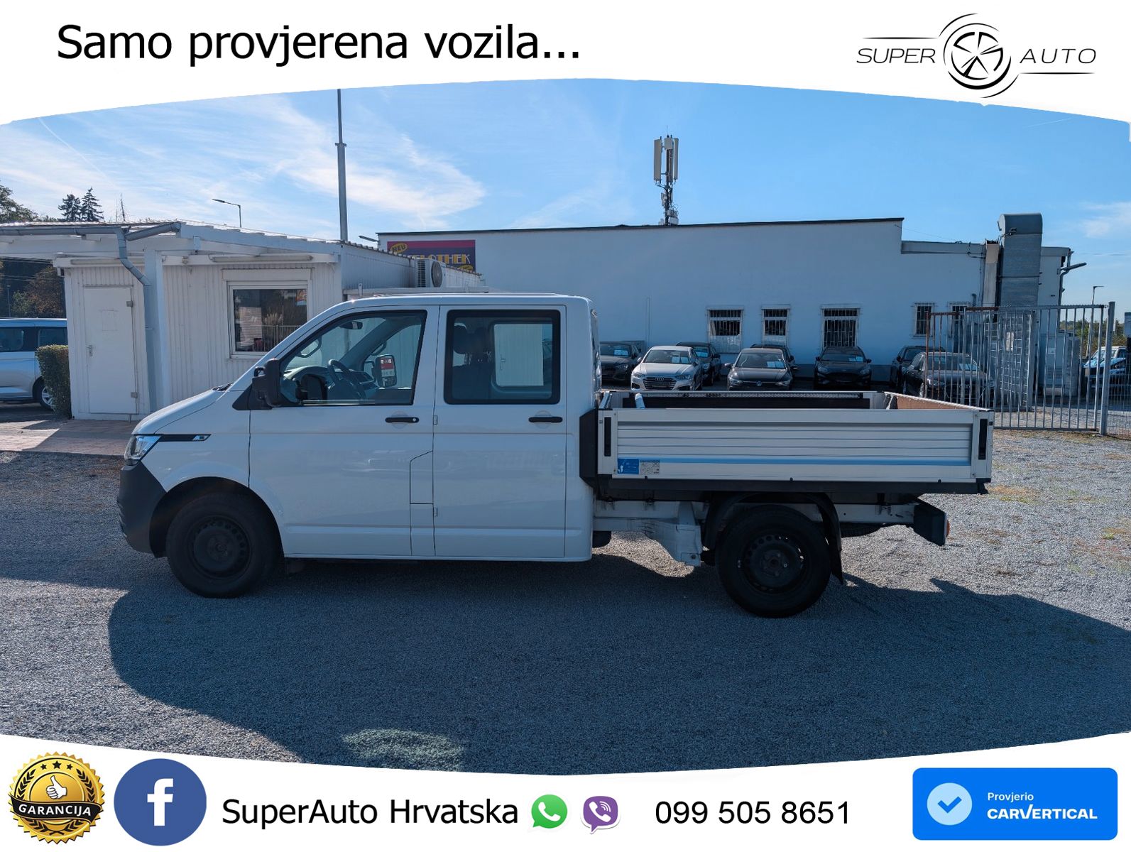 Volkswagen T6.1 Transporter Pritsche lang Doppelkabine 110 KS