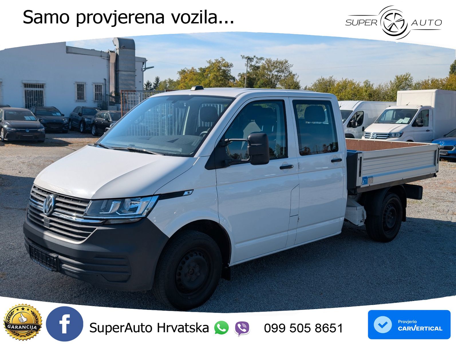 Volkswagen T6.1 Transporter Pritsche lang Doppelkabine 110 KS