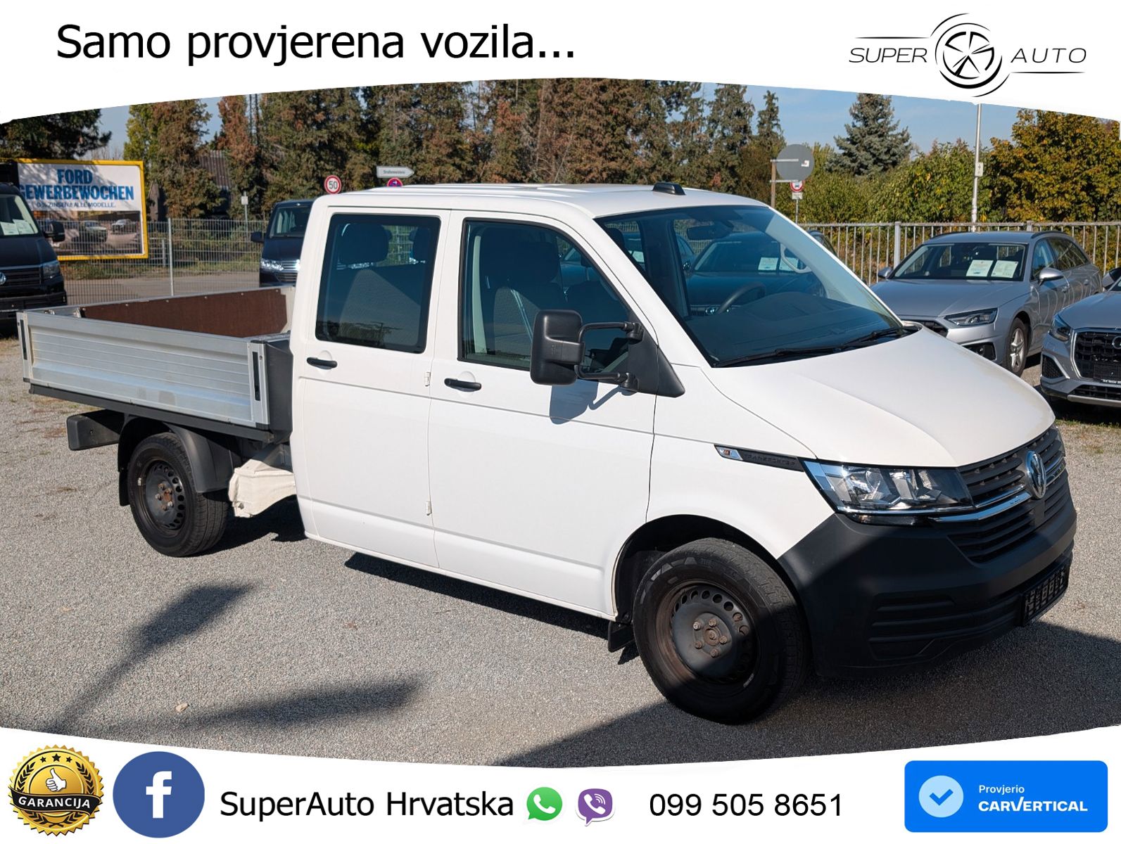 Volkswagen T6.1 Transporter Pritsche lang Doppelkabine 110 KS