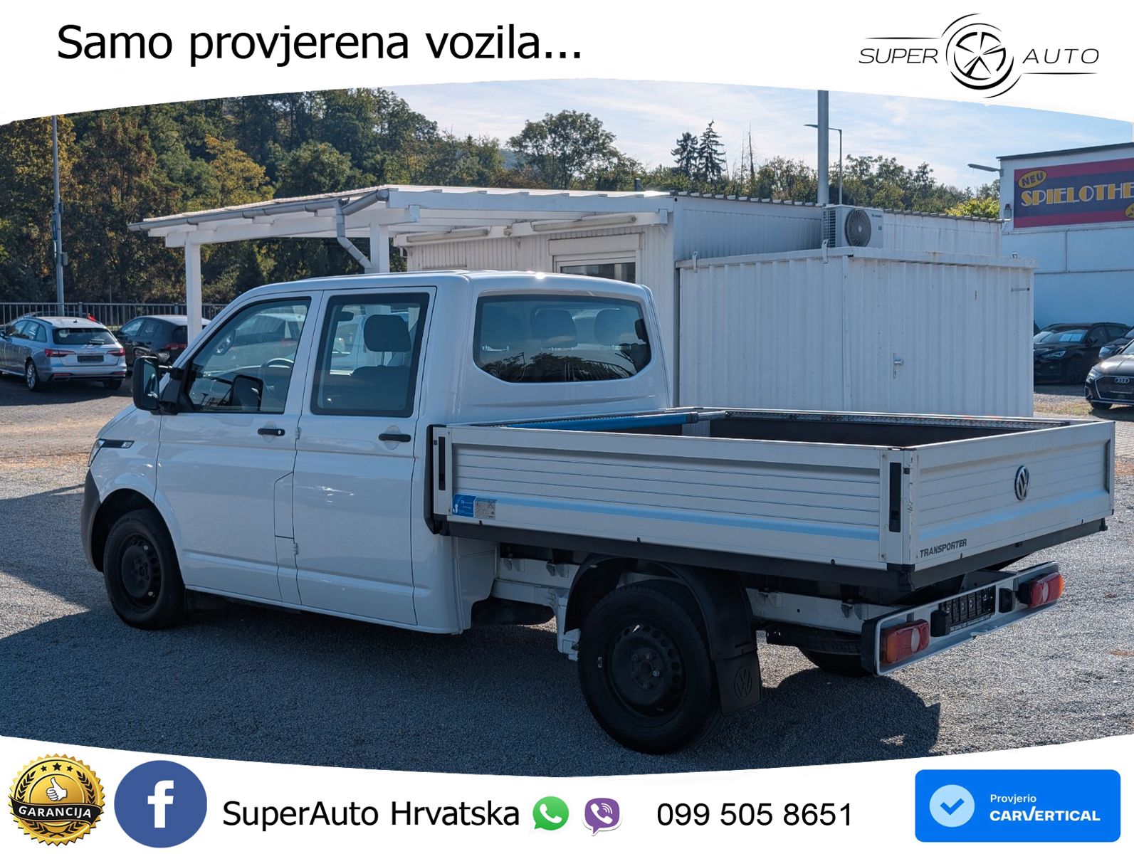 Volkswagen T6.1 Transporter Pritsche lang Doppelkabine 110 KS