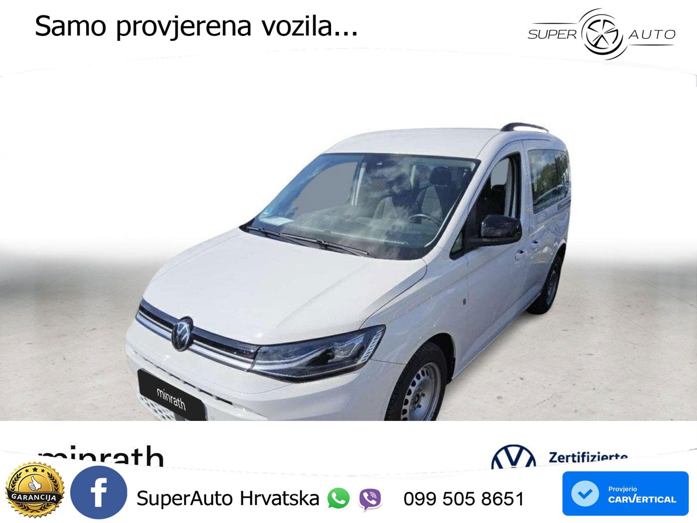 Volkswagen Caddy 2.0 TDI Life AHK+ACC+LED+NAVI+PDC+SHZ+TOTW 102 KS