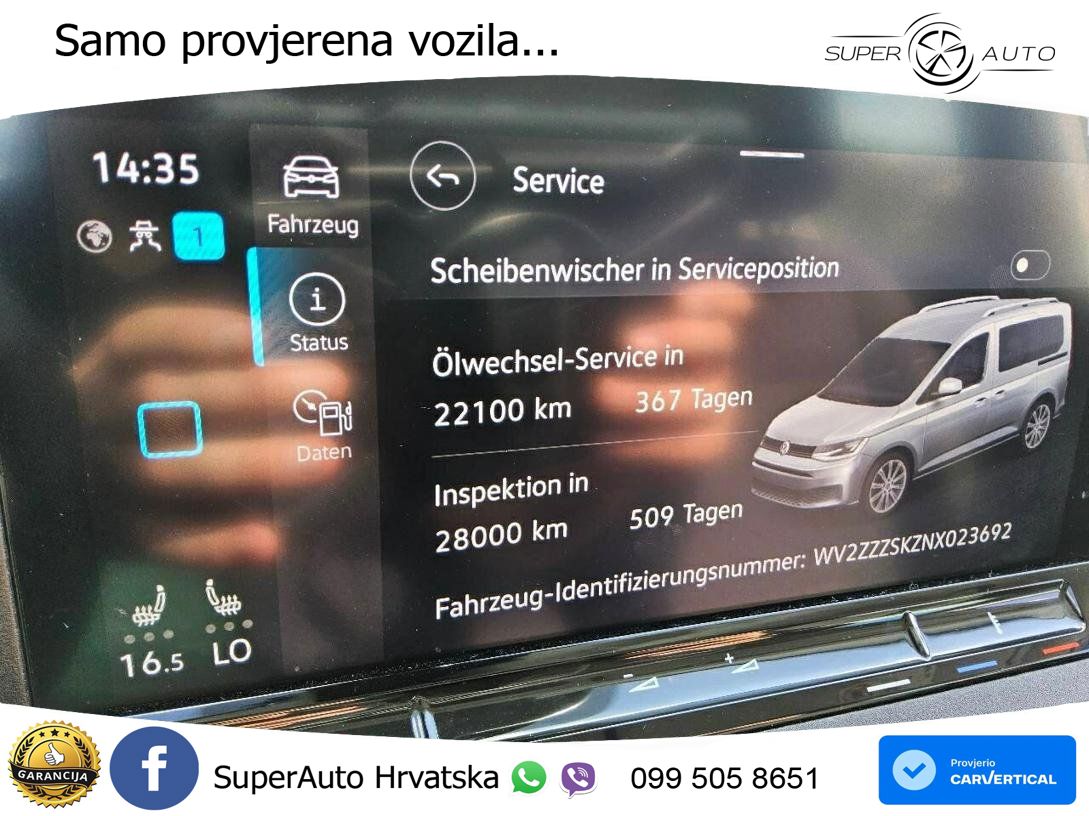 Volkswagen Caddy 2.0 TDI Life AHK+ACC+LED+NAVI+PDC+SHZ+TOTW 102 KS