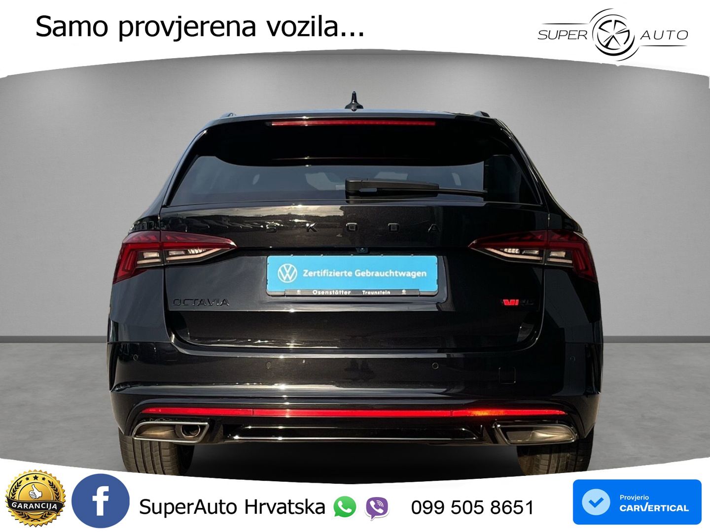 Škoda Octavia Combi RS 2.0 TDI (200 KS) 4x4 DSG LED+GR SJED+ACC