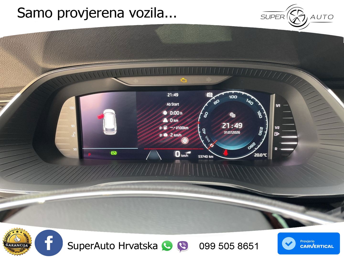 Škoda Octavia Combi RS 2.0 TDI (200 KS) 4x4 DSG LED+GR SJED+ACC