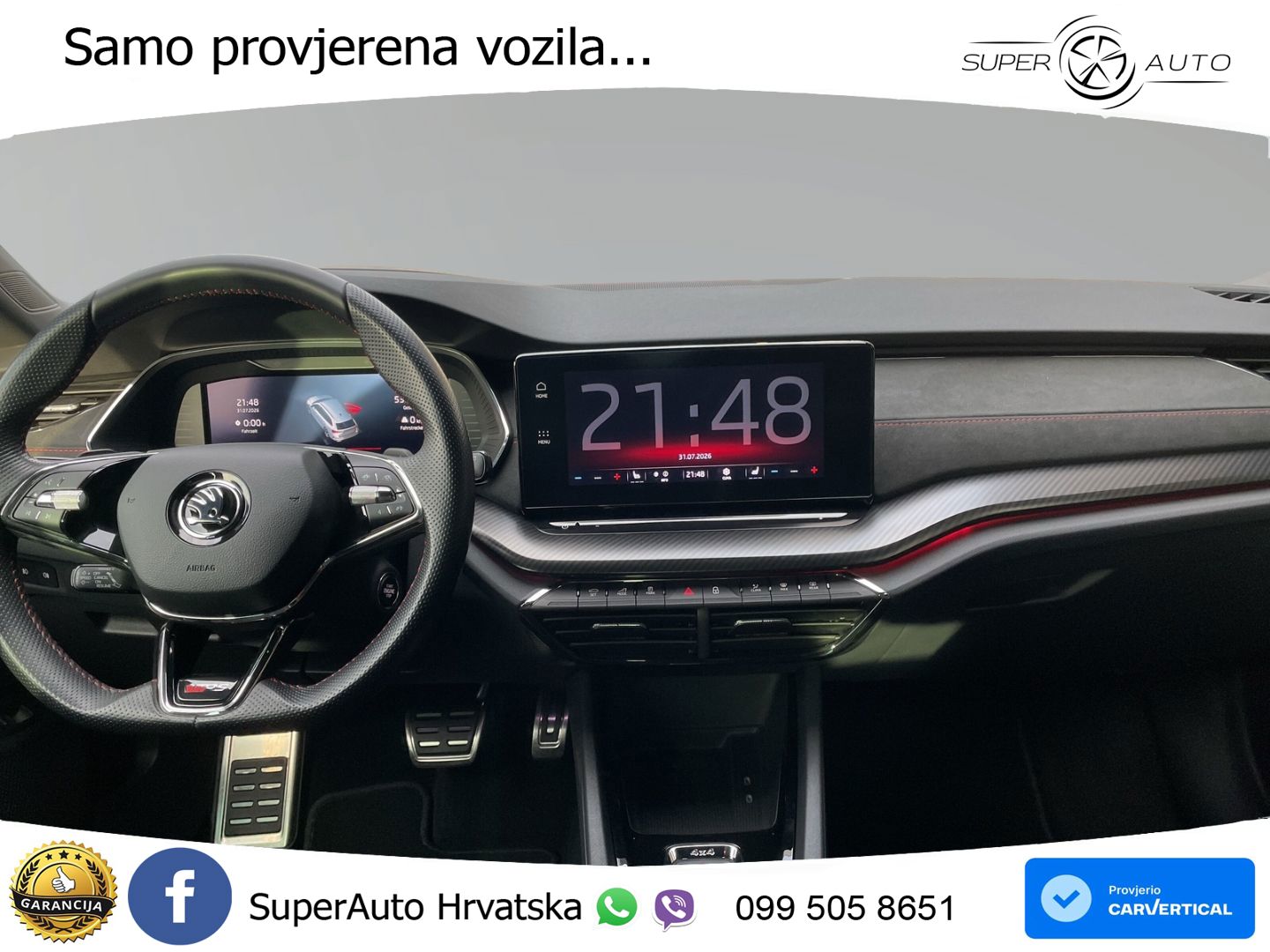 Škoda Octavia Combi RS 2.0 TDI (200 KS) 4x4 DSG LED+GR SJED+ACC