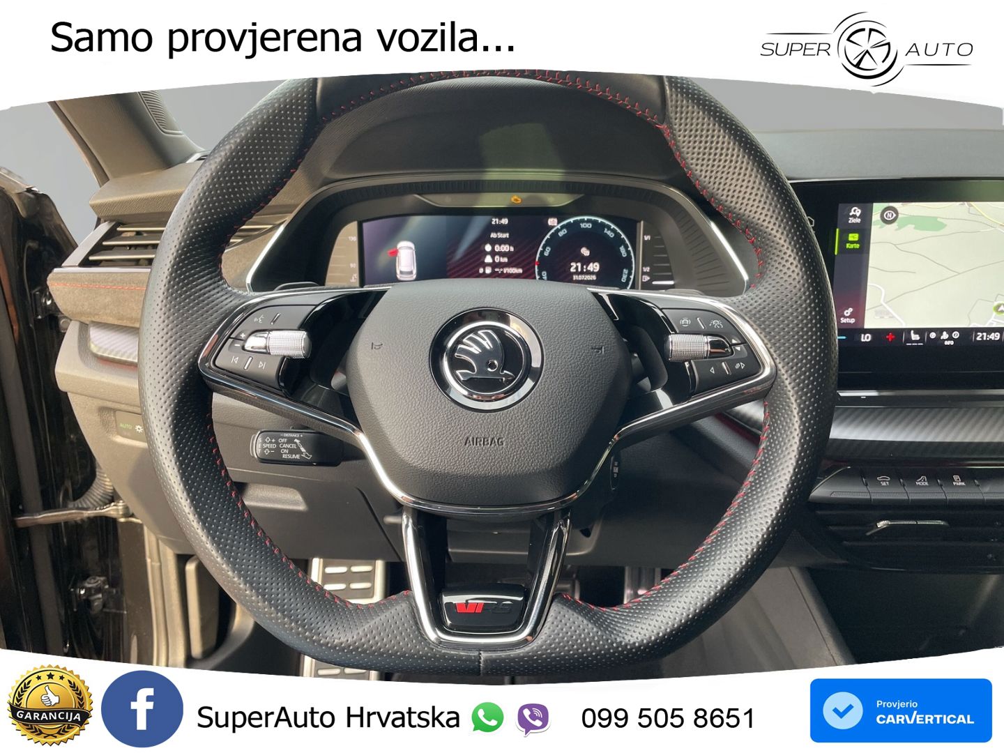 Škoda Octavia Combi RS 2.0 TDI (200 KS) 4x4 DSG LED+GR SJED+ACC