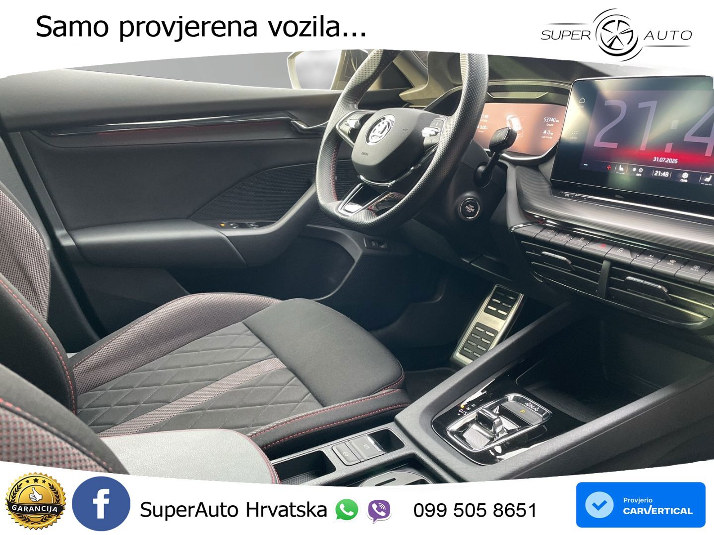 Škoda Octavia Combi RS 2.0 TDI (200 KS) 4x4 DSG LED+GR SJED+ACC