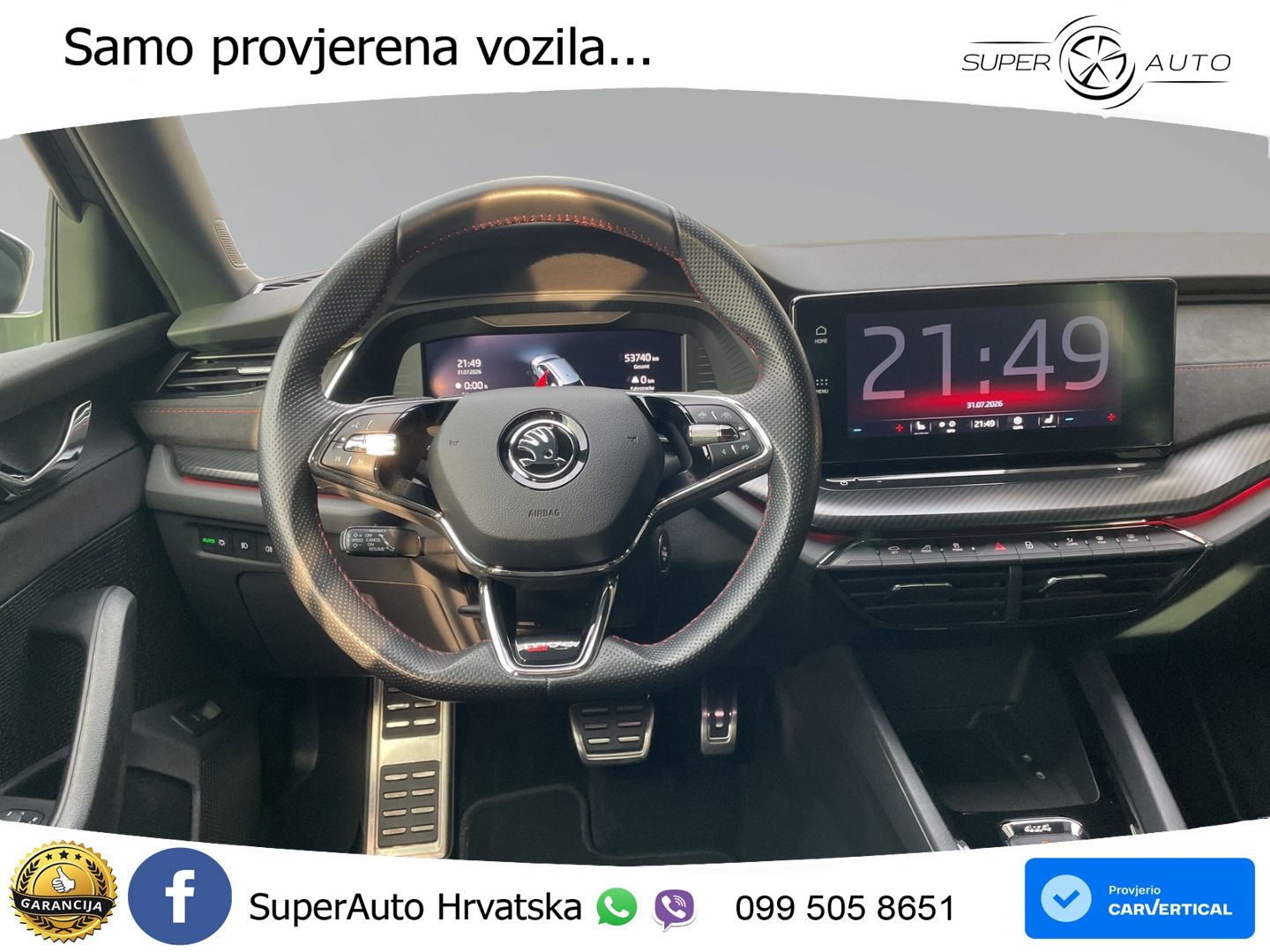 Škoda Octavia Combi RS 2.0 TDI (200 KS) 4x4 DSG LED+GR SJED+ACC
