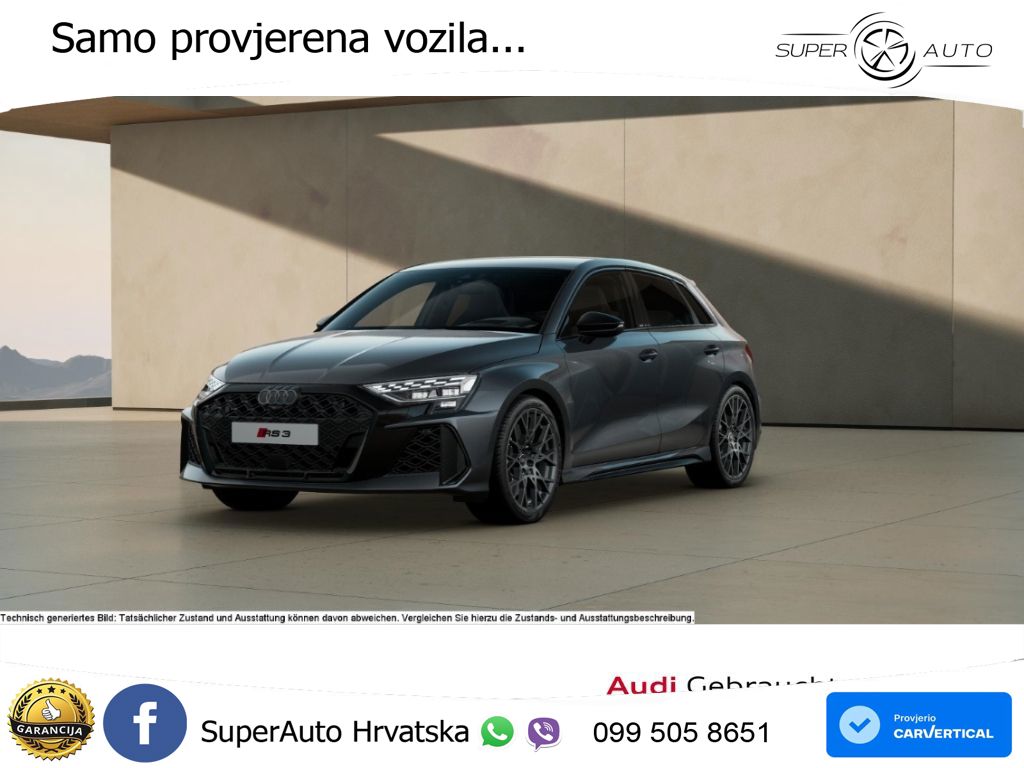 Audi RS3 Sedan 2.5 TFSI (400 KS) quattro S tronic MATRIX+GR SJED+KAM