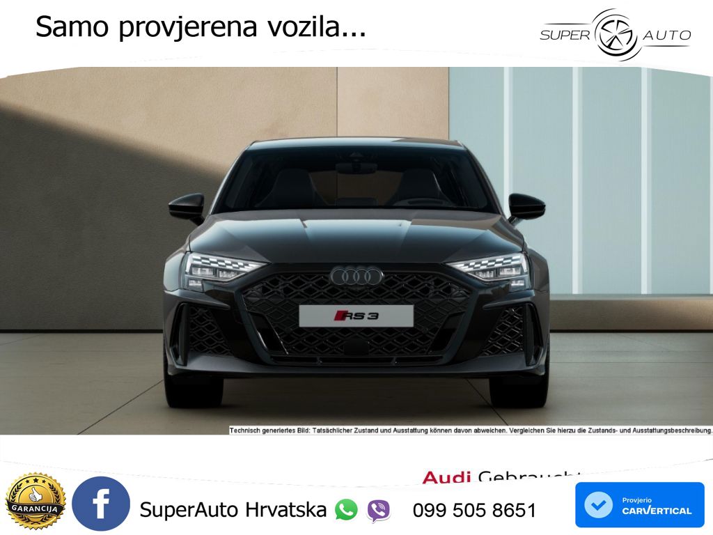 Audi RS3 Sedan 2.5 TFSI (400 KS) quattro S tronic MATRIX+GR SJED+KAM