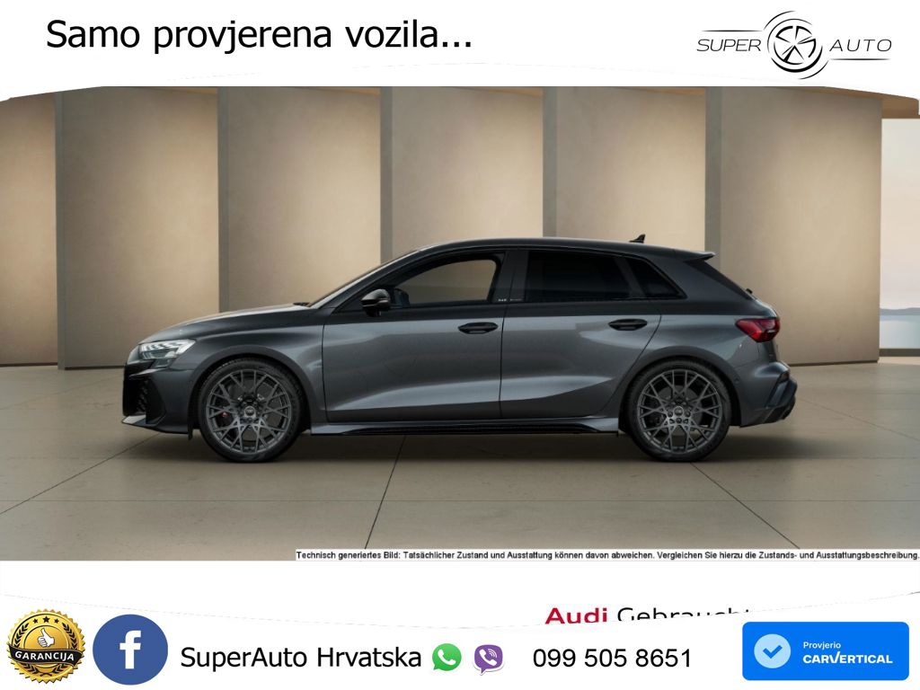Audi RS3 Sedan 2.5 TFSI (400 KS) quattro S tronic MATRIX+GR SJED+KAM