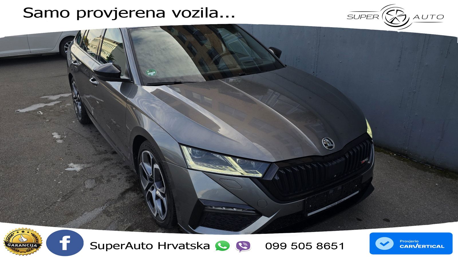 Škoda Octavia Combi RS 2.0 TDI (200 KS) DSG LED+GR SJED+ACC