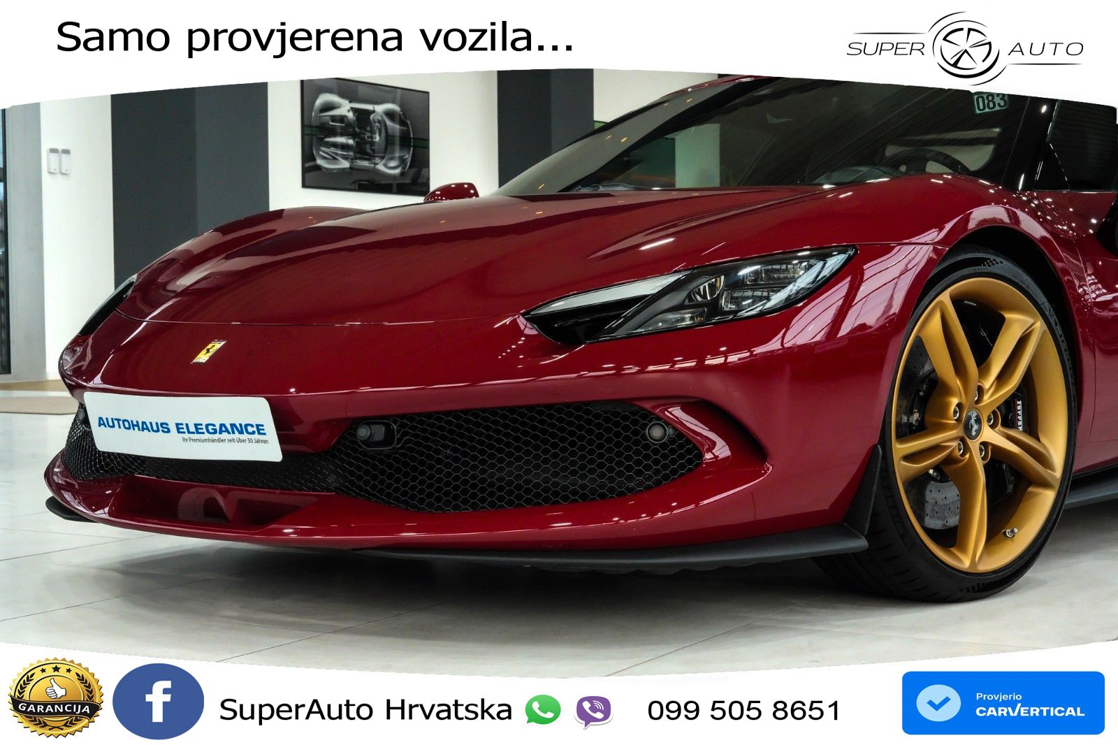 Ferrari 296 GTB 3.0 V6 (830 KS) F1 DCT