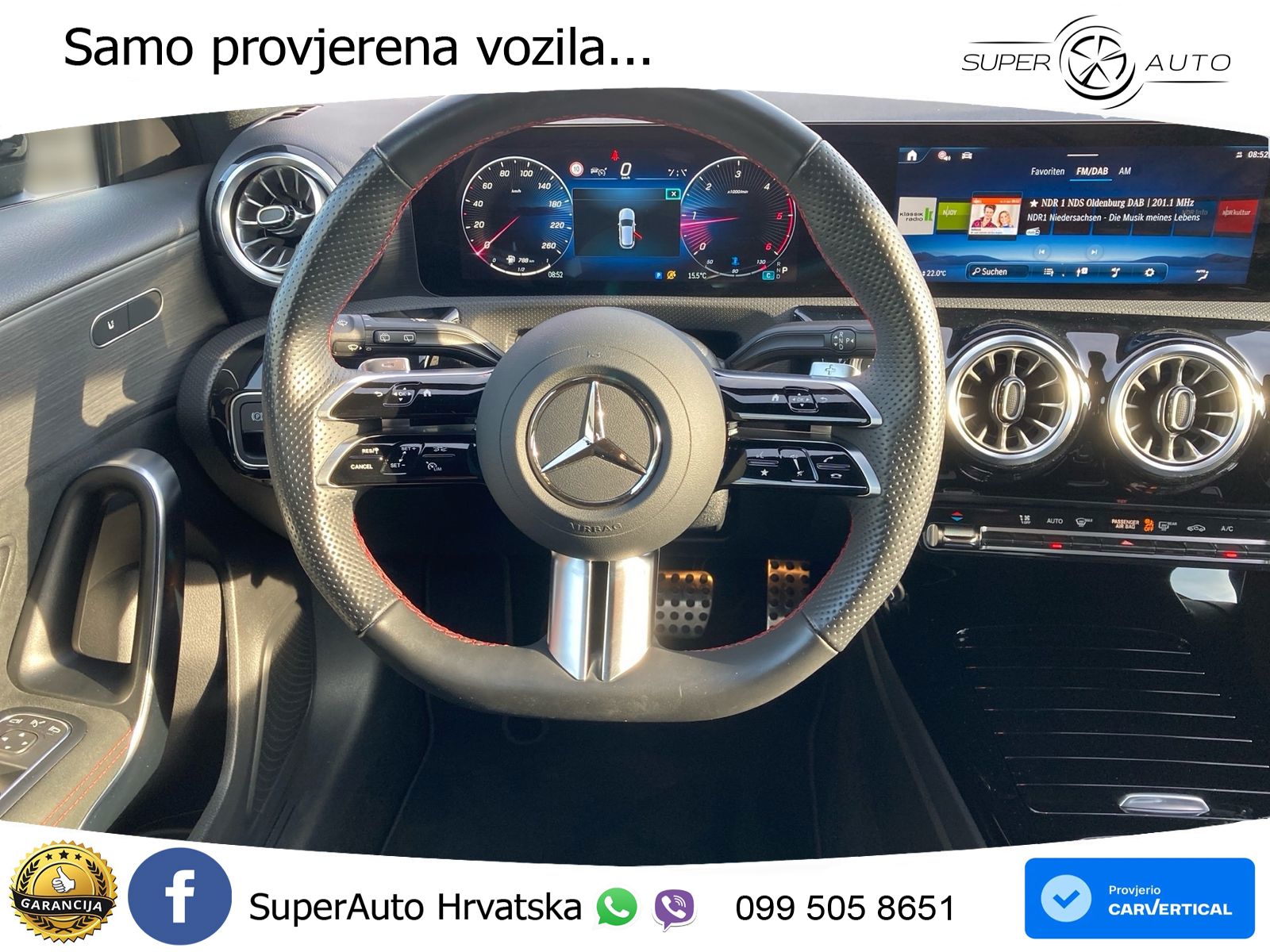 Mercedes-Benz A 200d 8G-DCT AMG LED+GR SJED+ACC